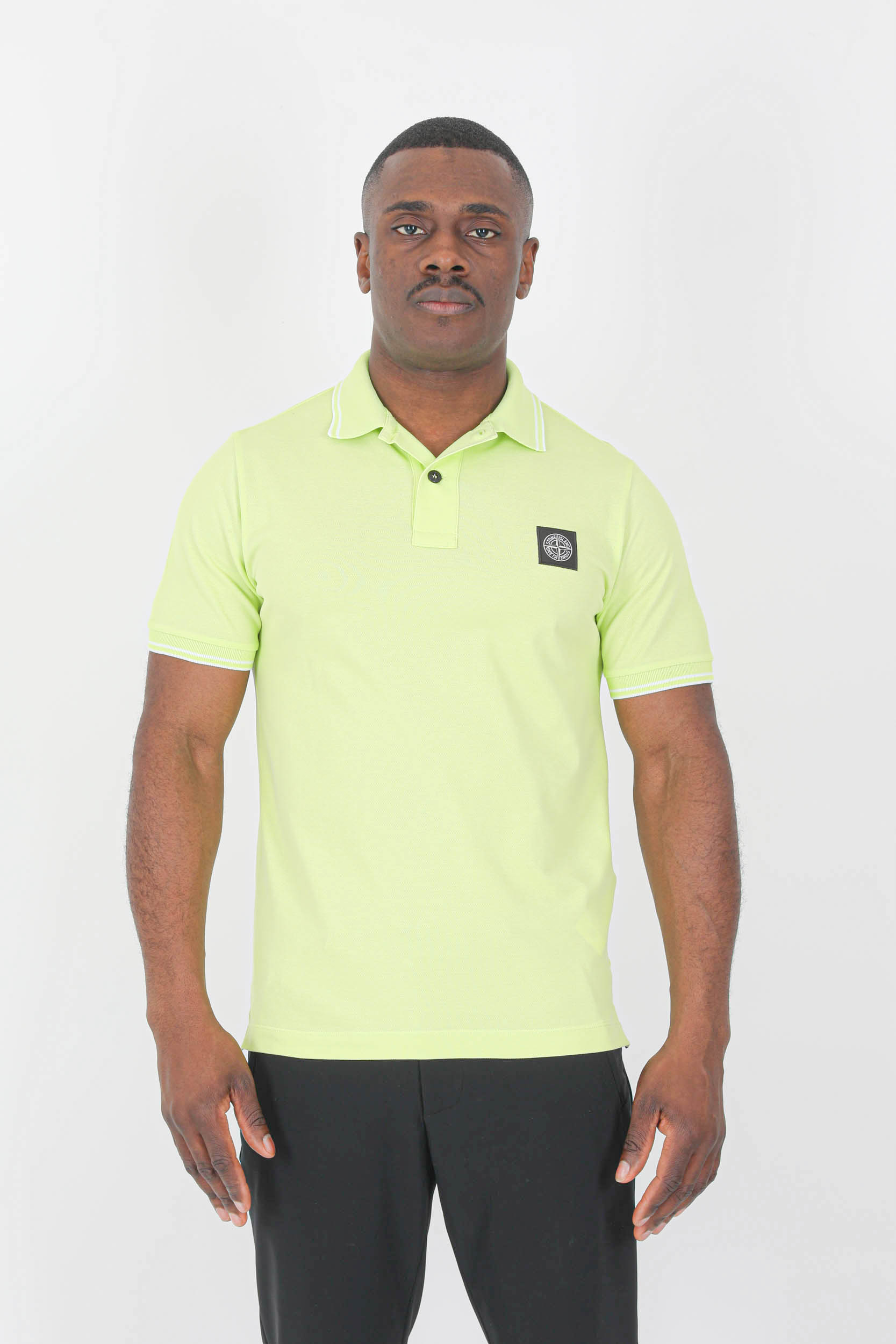 POLO STONE ISLAND JAUNE 761522S18-V0031
