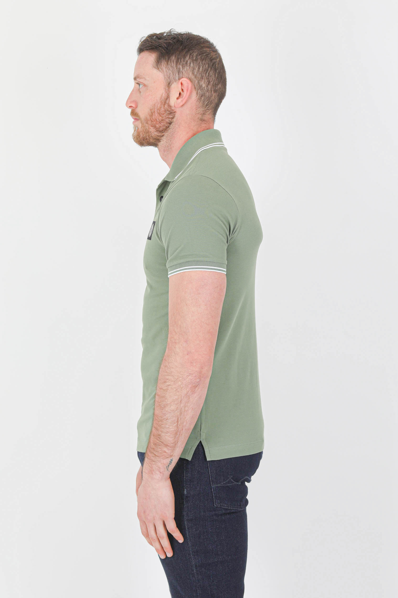 POLO STONE ISLAND KAKI 761522S18-V0058