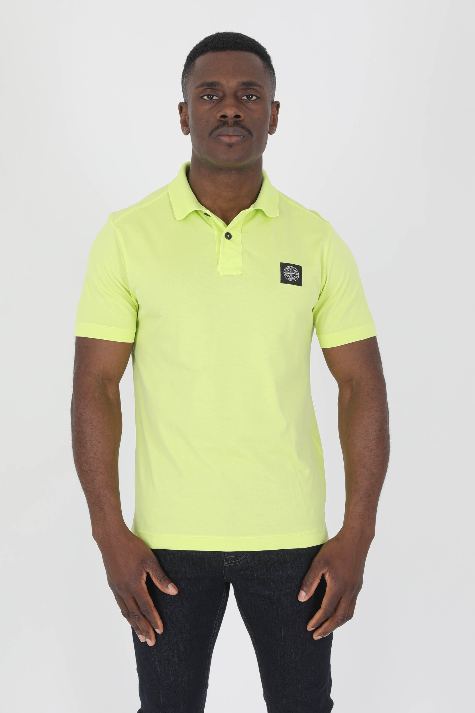 POLO STONE ISLAND JAUNE JERSEY 761522613-V0031
