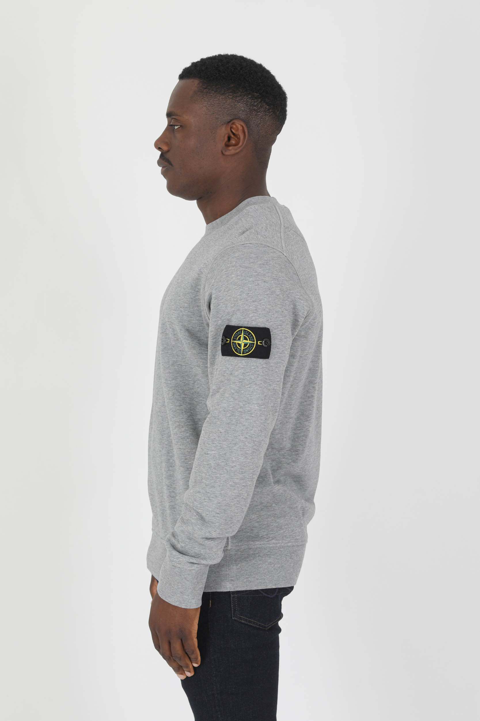 SWEAT STONE ISLAND GRIS 761563051-V0M64