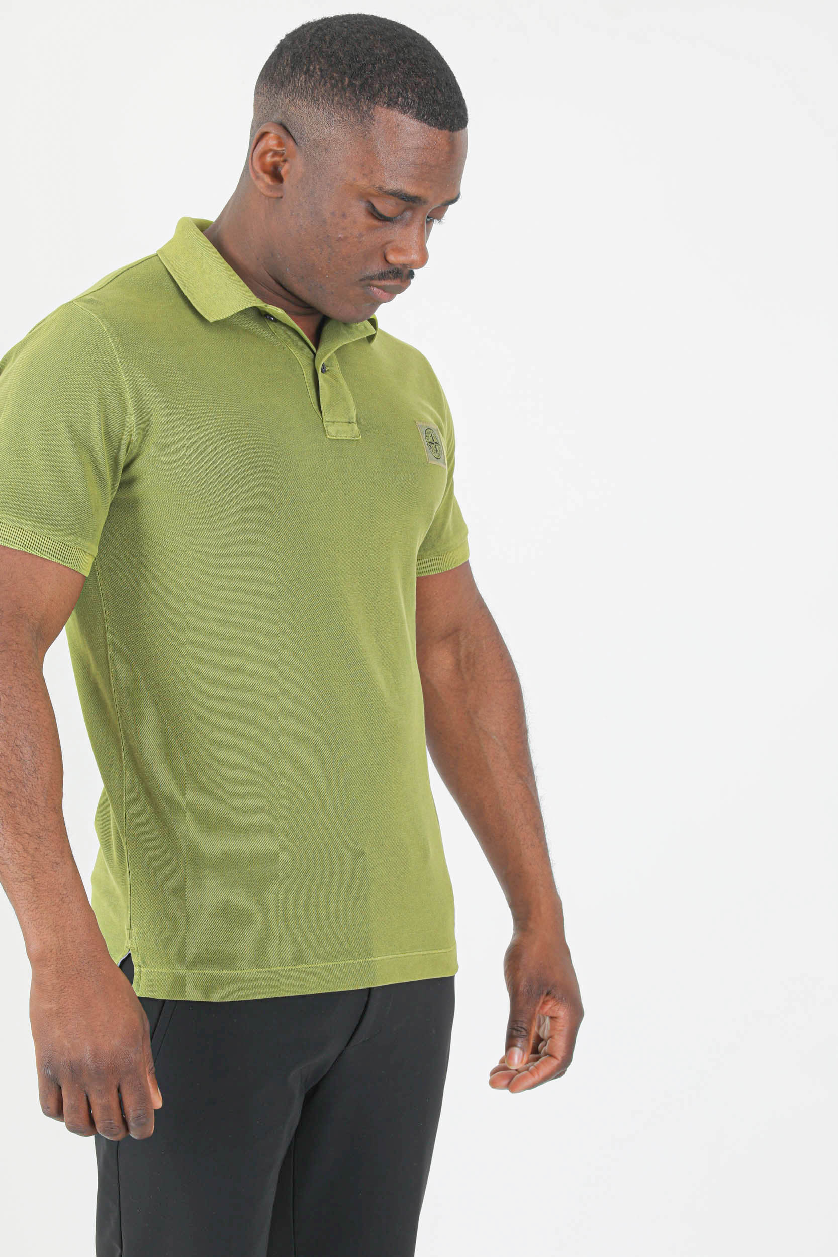 POLO STONE ISLAND VERT OLIVE 761522S67-V0058