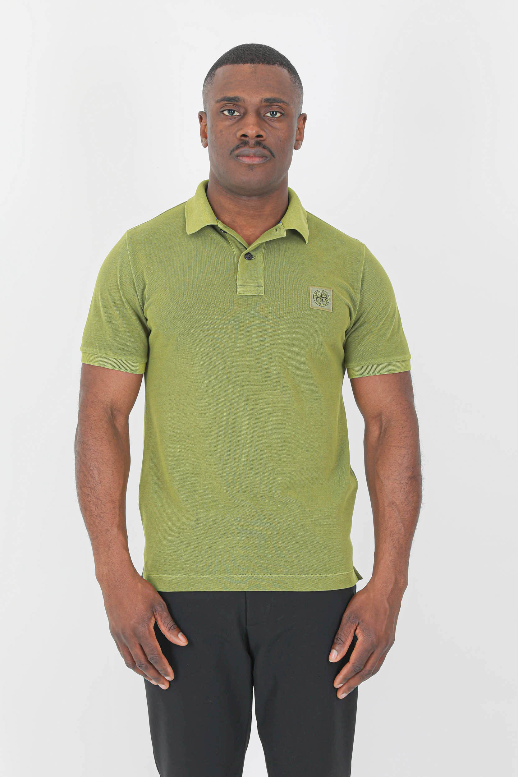 POLO STONE ISLAND VERT OLIVE 761522S67-V0058