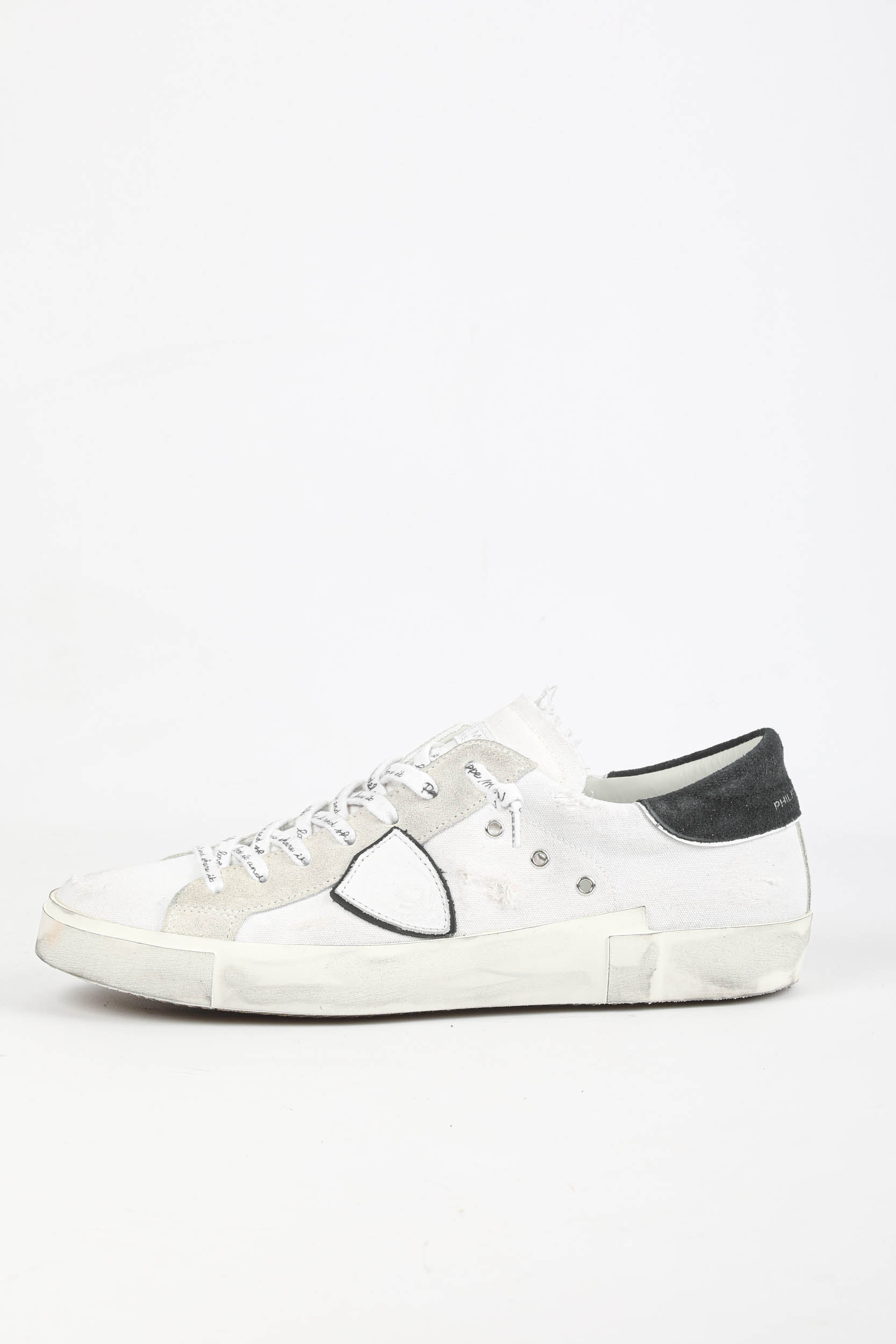 BASKETS PHILIPPE MODEL PRSX VINTAGE NOIR/BLANC PRLU-DB05