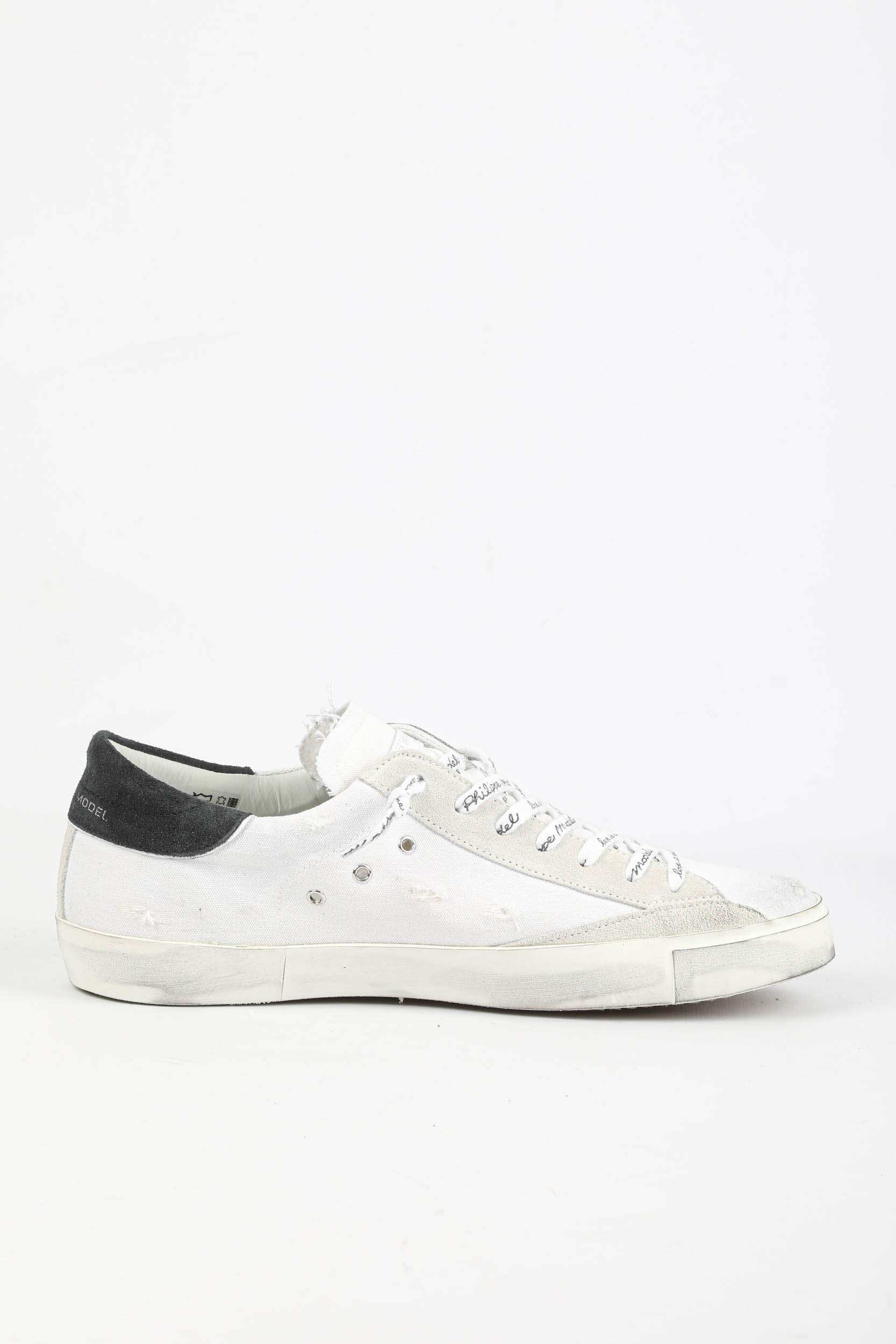 BASKETS PHILIPPE MODEL PRSX VINTAGE NOIR/BLANC PRLU-DB05