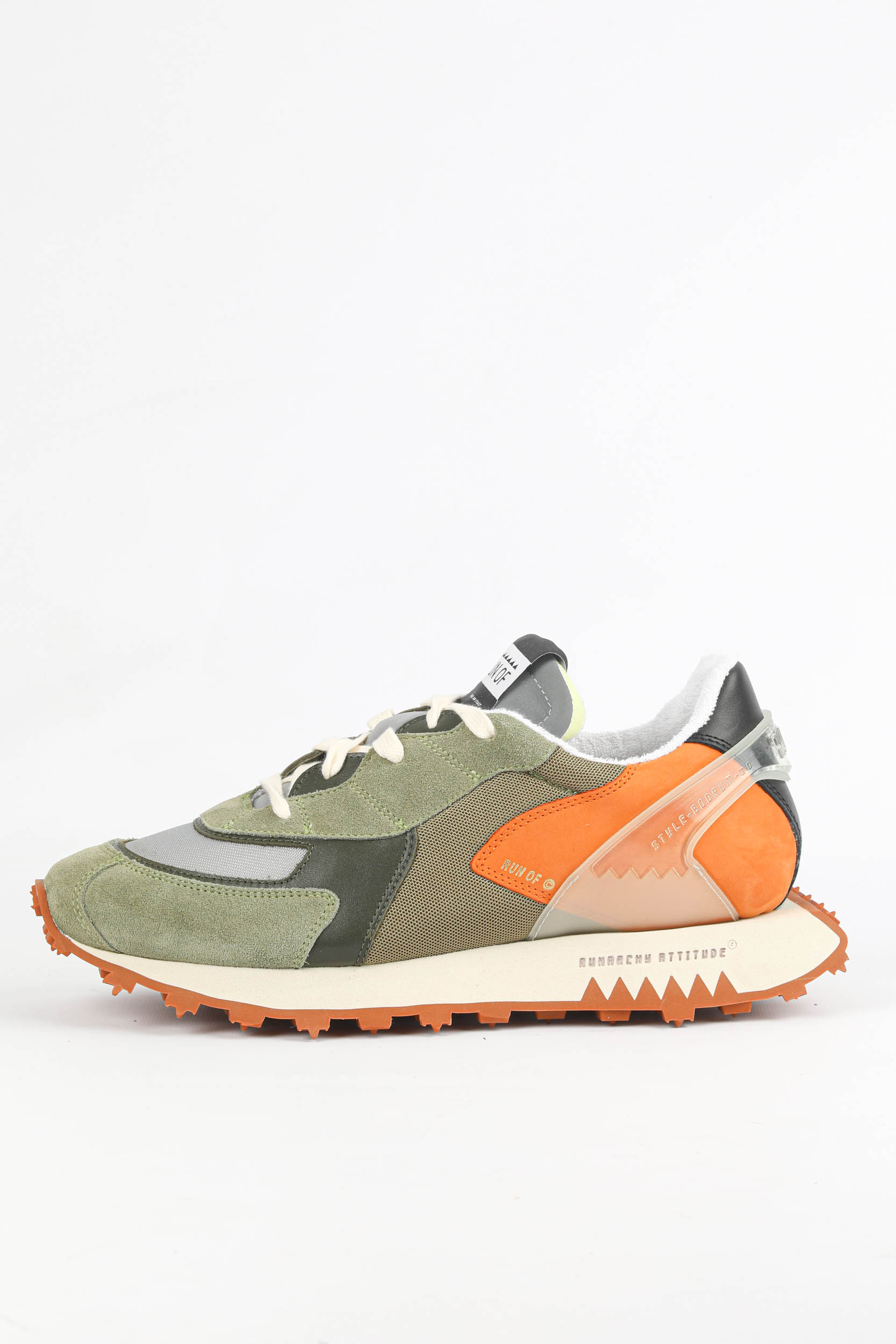 BASKETS RUN OF KAKI ET ORANGES 40038-MAIS