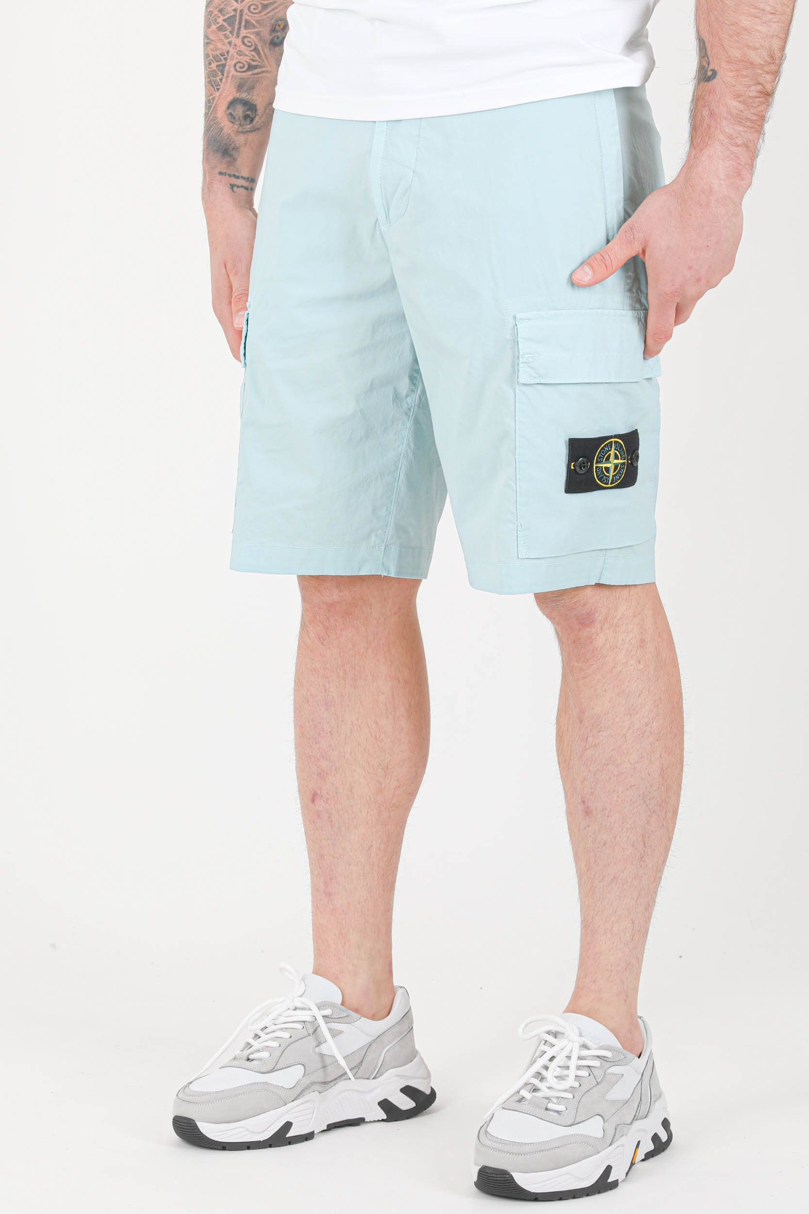 BERMUDA CARGO STONE ISLAND AQUA 7615L0803-V0044