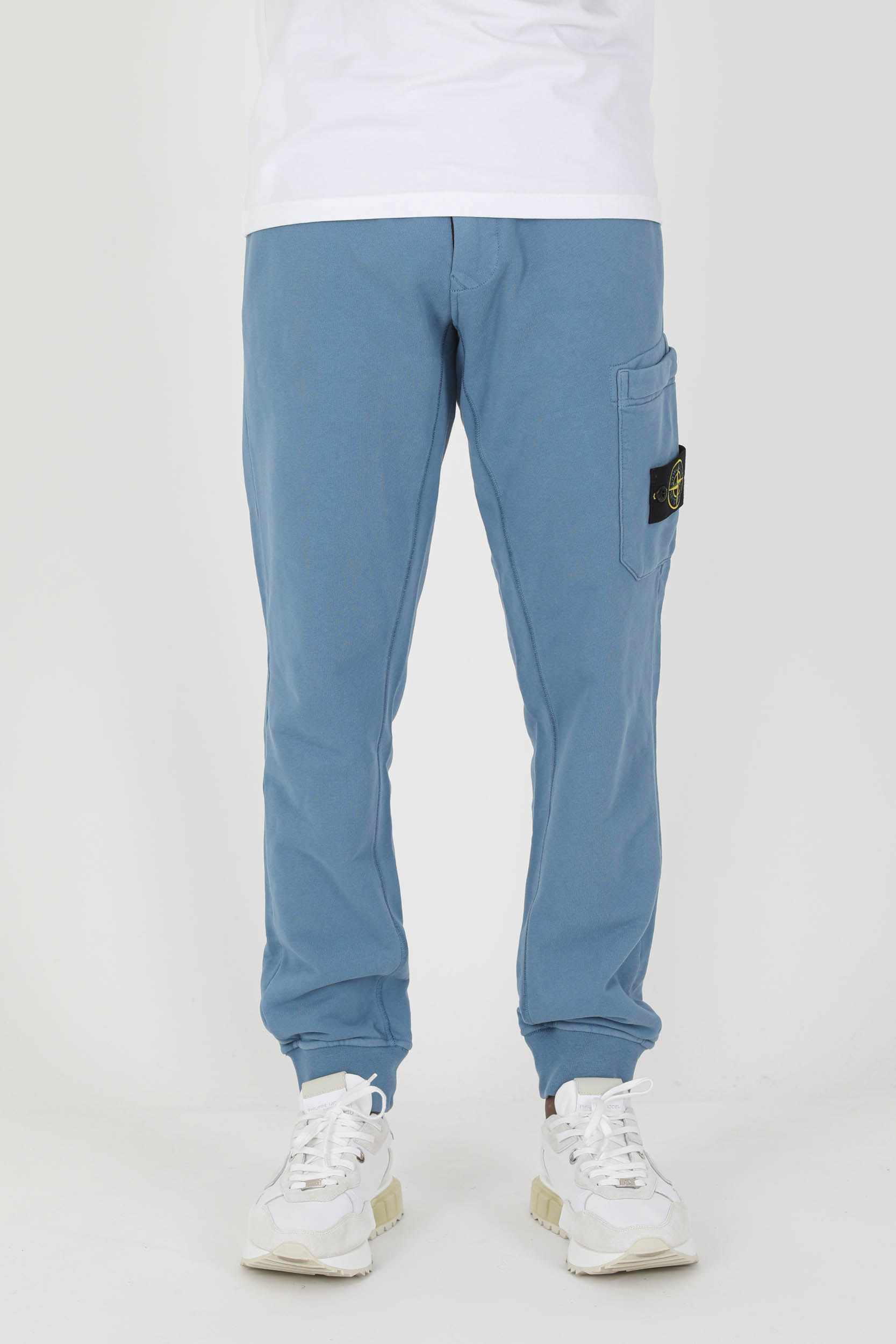 BAS DE JOGGING STONE ISLAND BLEU 761564551-V0046