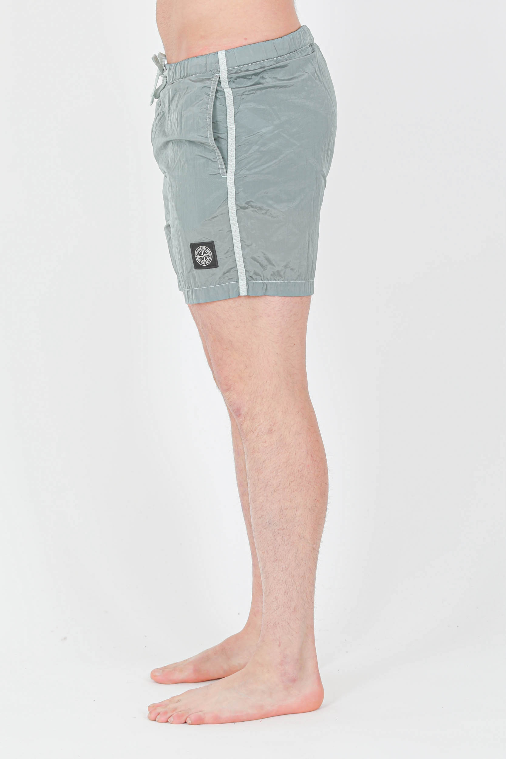 MAILLOT DE BAIN STONE ISLAND NYLON METAL AQUA 7615B0643-V0044