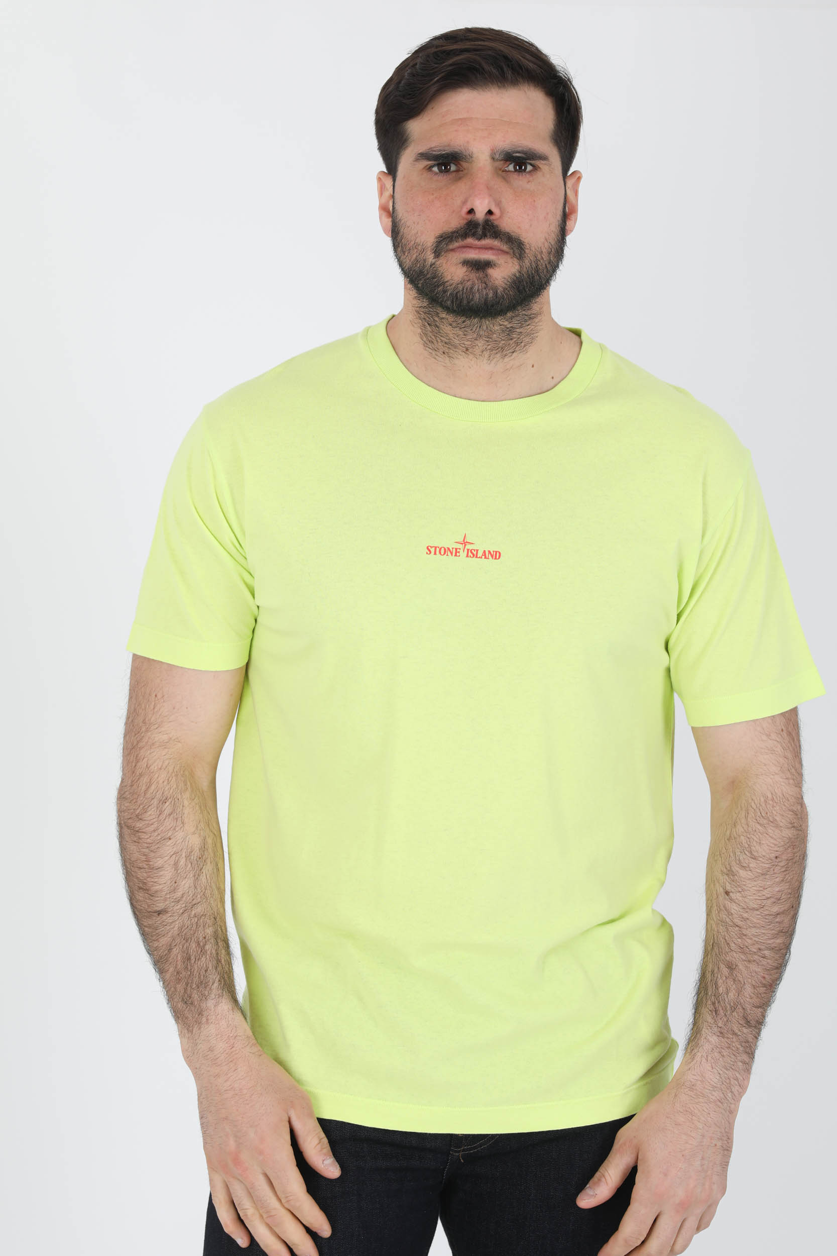 TEE-SHIRT STONE ISLAND JAUNE LOGO 76152NS94-V0031