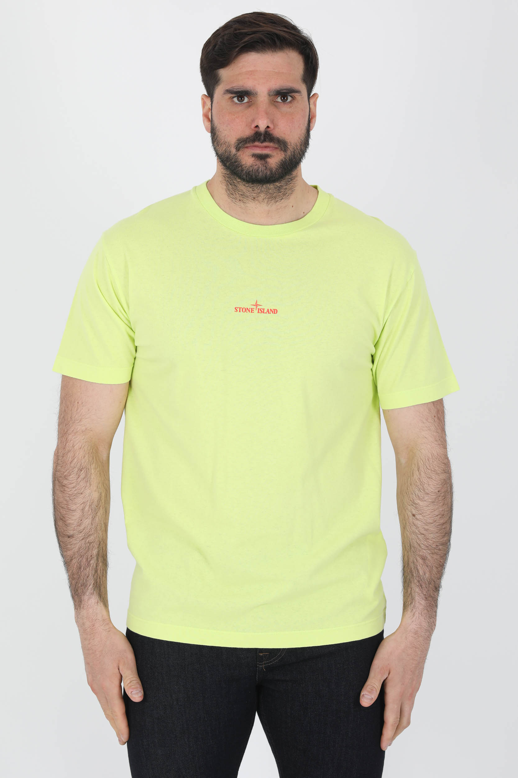 TEE-SHIRT STONE ISLAND JAUNE LOGO 76152NS94-V0031