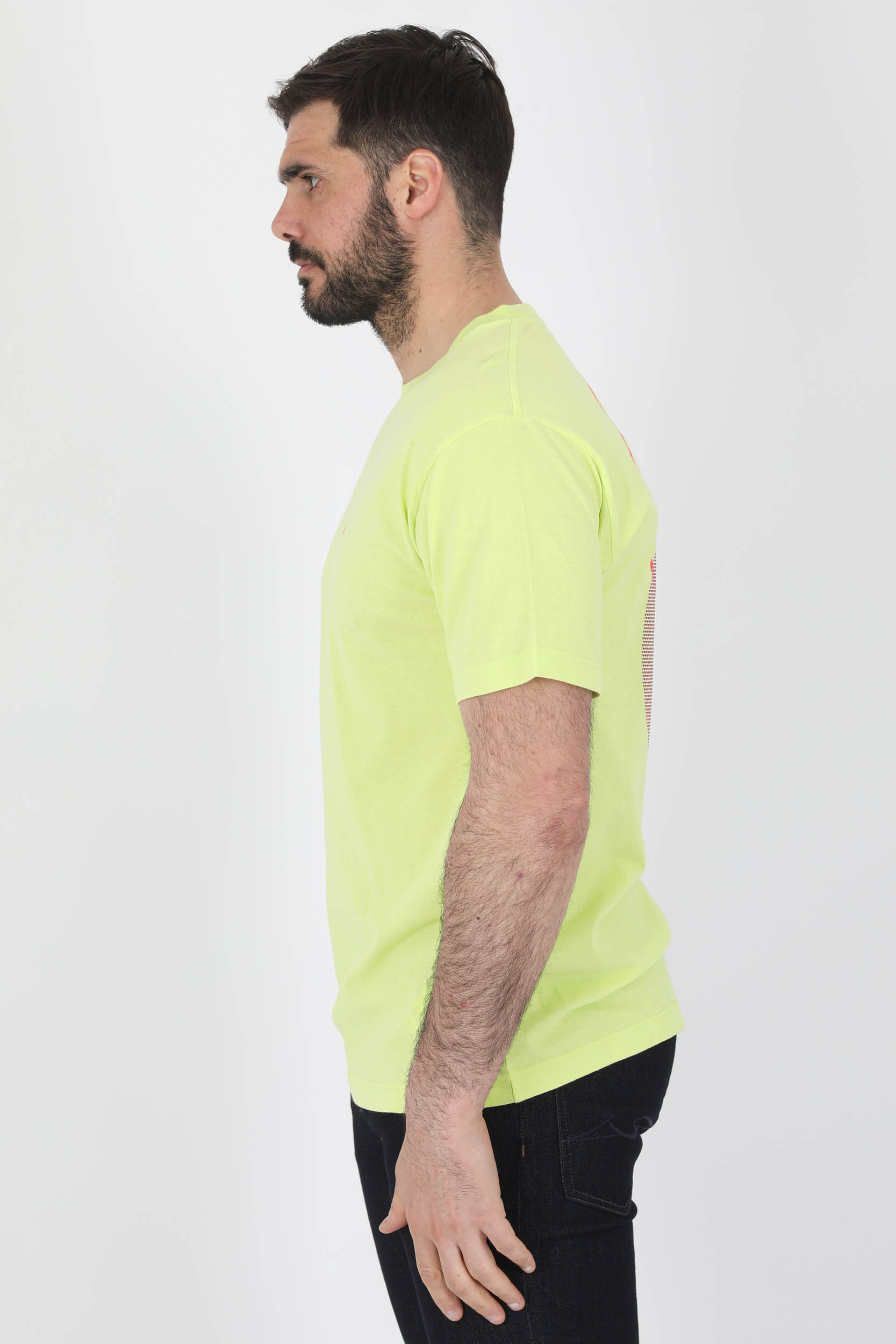 TEE-SHIRT STONE ISLAND JAUNE LOGO 76152NS94-V0031