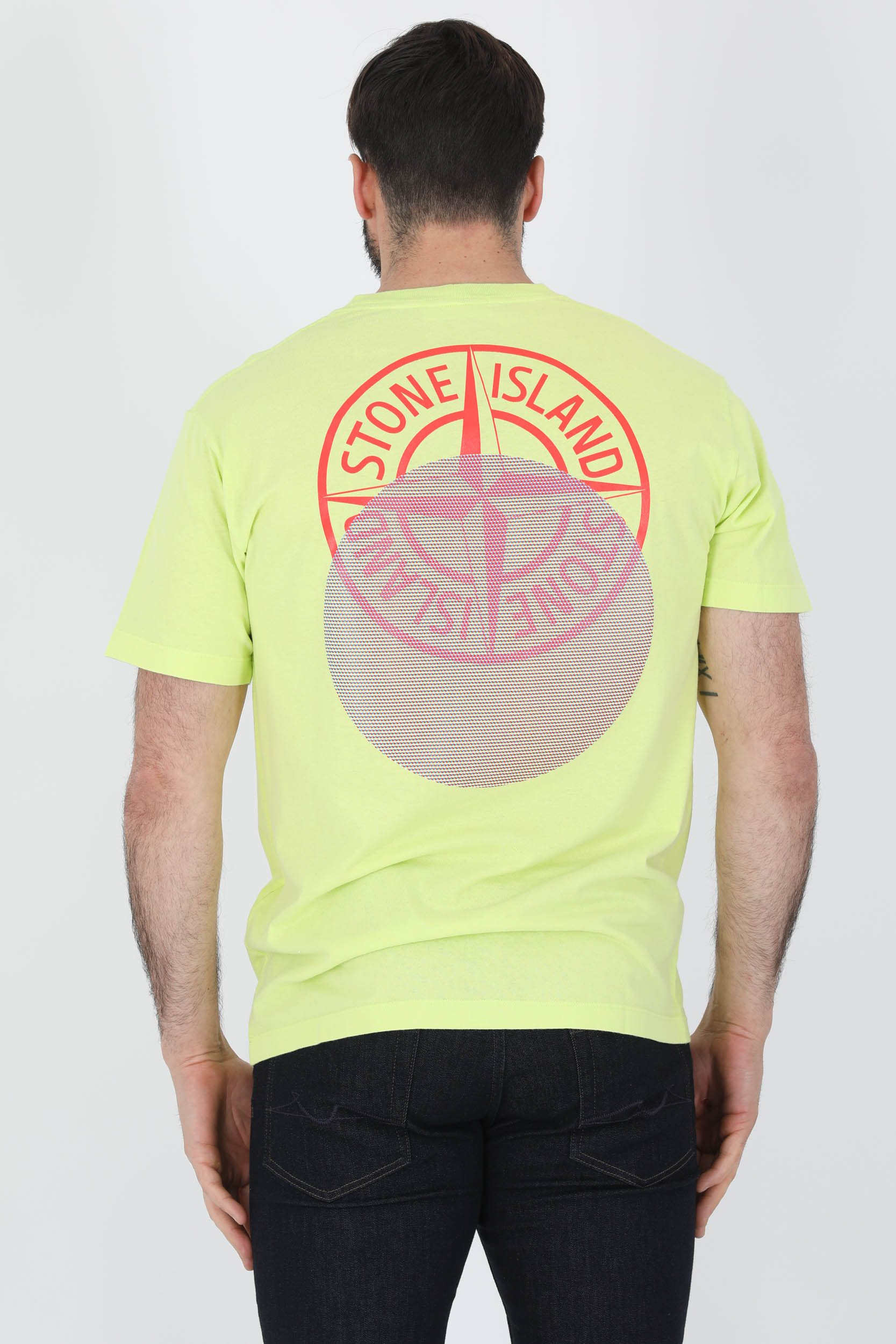TEE-SHIRT STONE ISLAND JAUNE LOGO 76152NS94-V0031