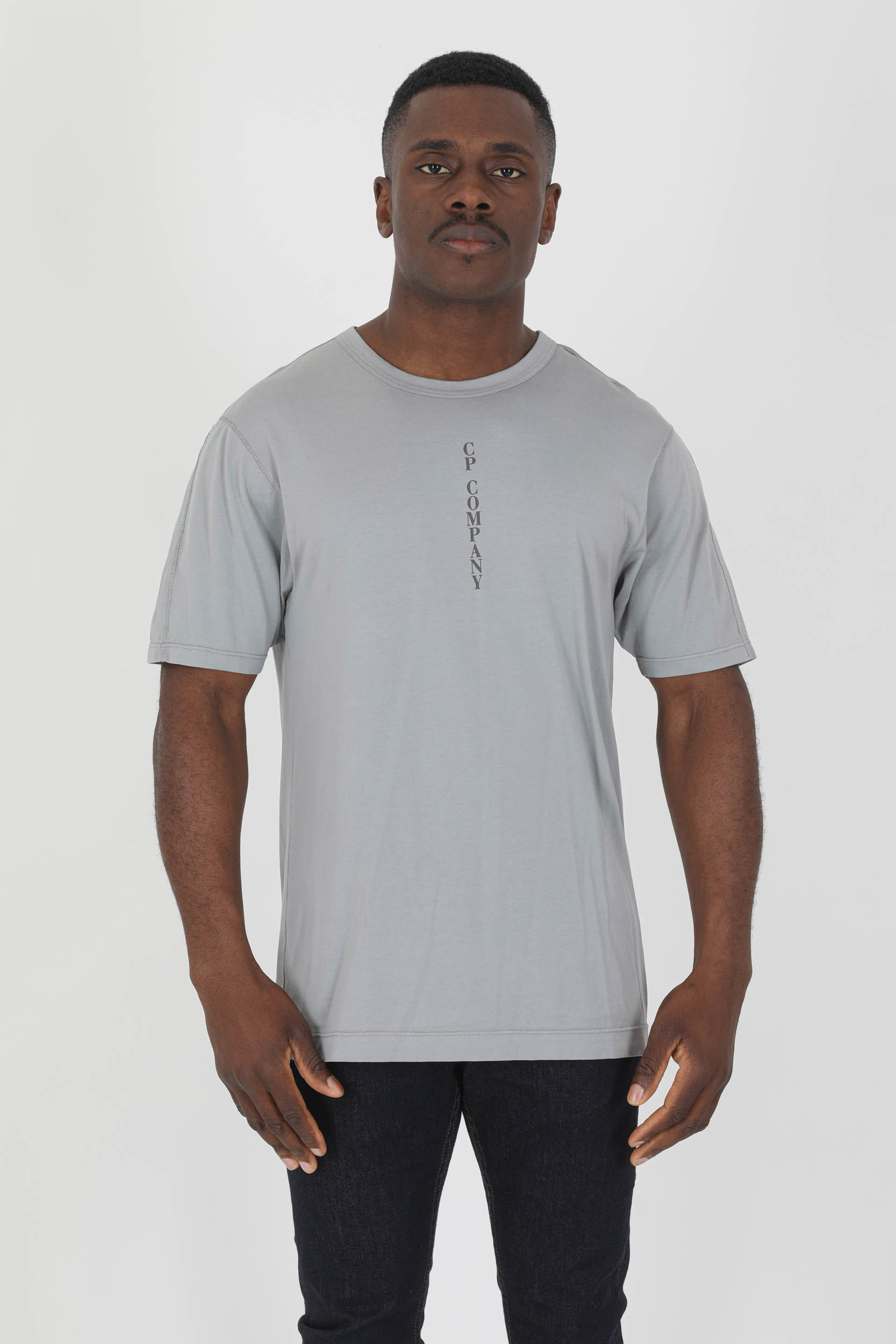 TEE-SHIRT C.P COMPANY GRIS LOGO S039A-937