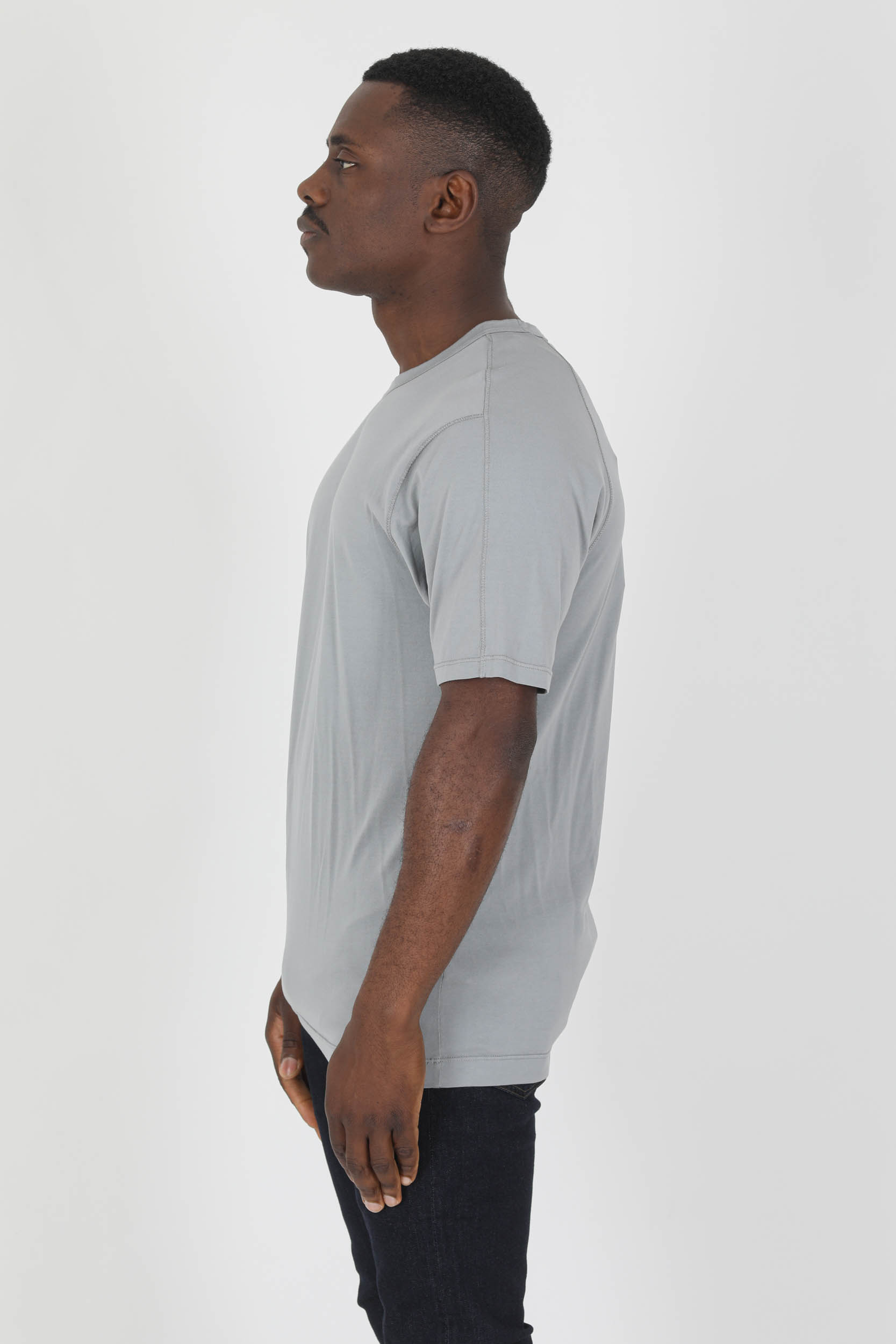 TEE-SHIRT C.P COMPANY GRIS LOGO S039A-937