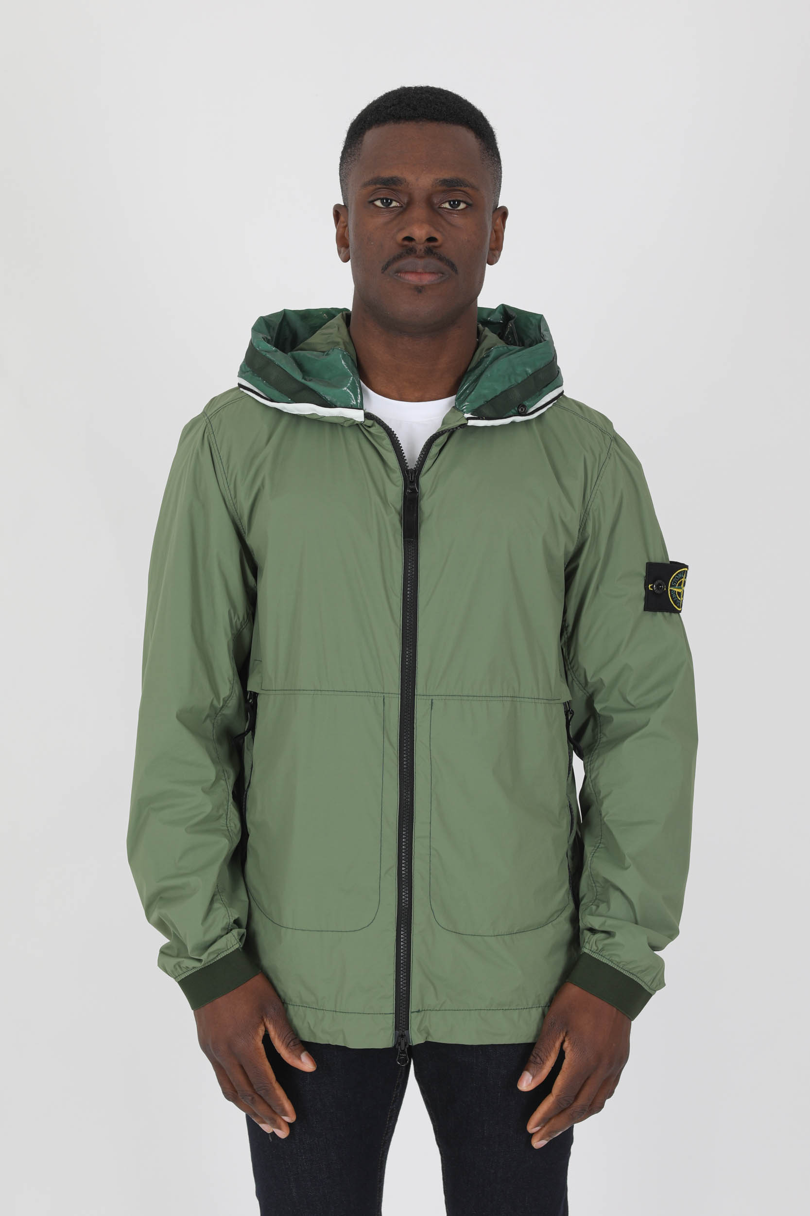 BLOUSON STONE ISLAND NYLON STRETCH KAKI 761541131-V0058