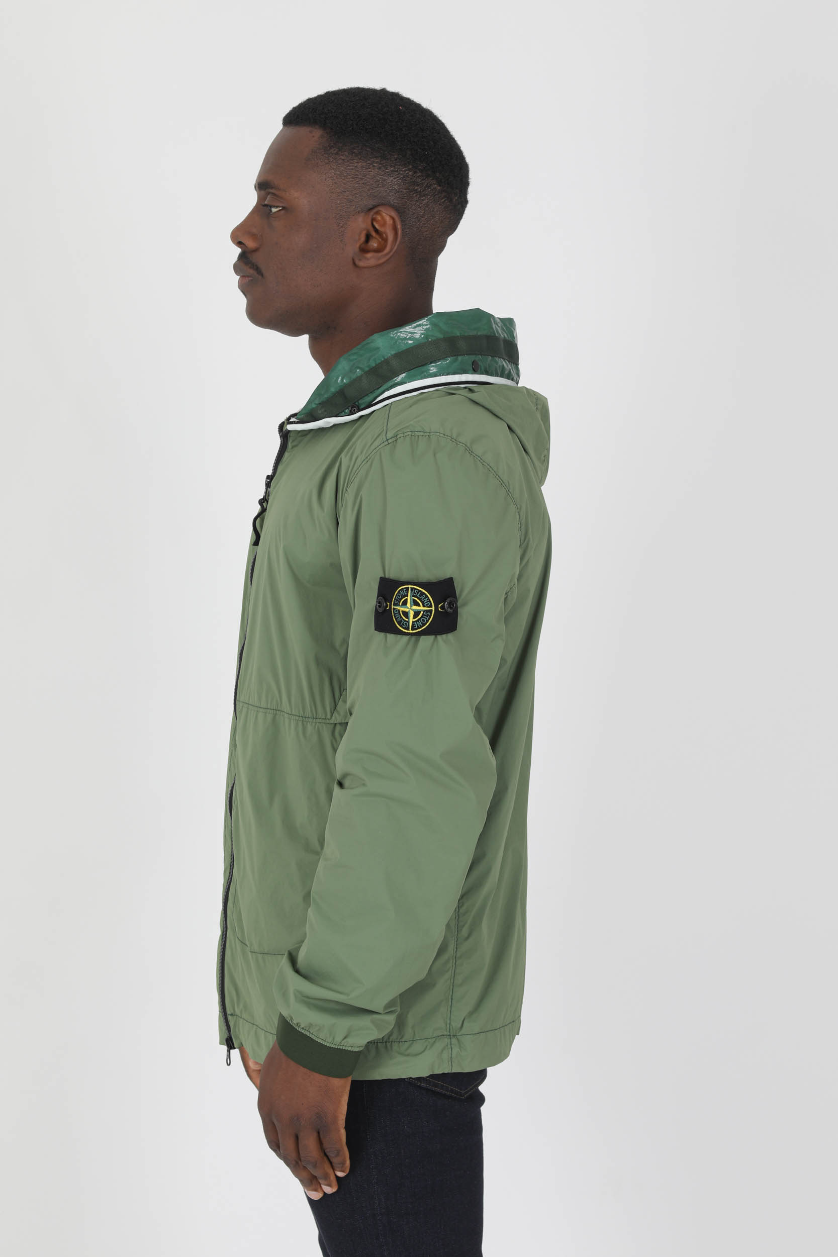 BLOUSON STONE ISLAND NYLON STRETCH KAKI 761541131-V0058