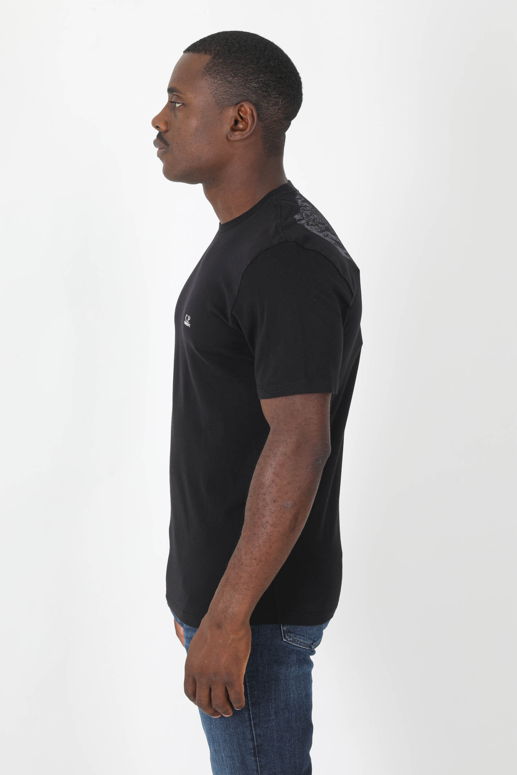 T-SHIRT C.P COMPANY LUNETTES NOIR S044A-999