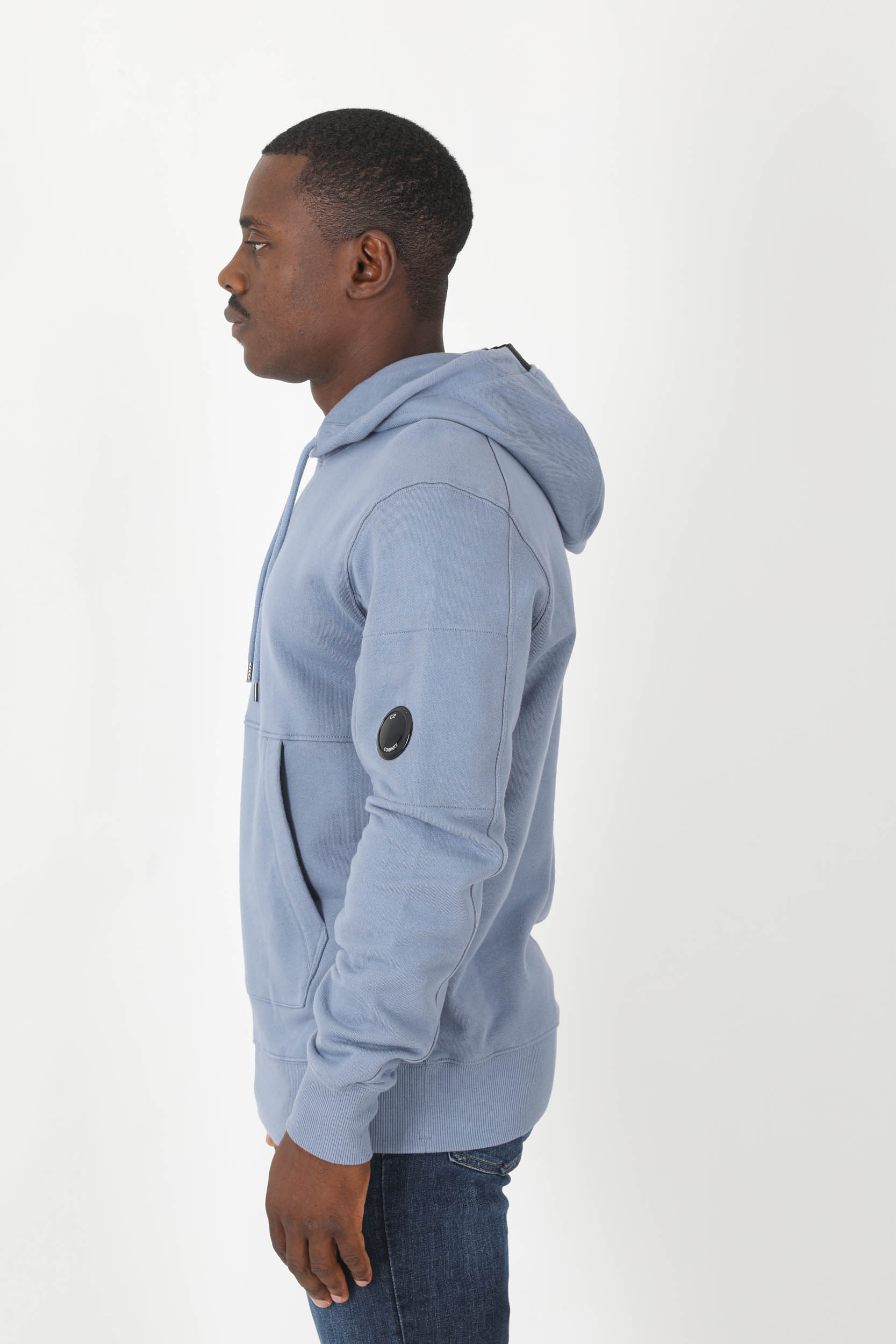 SWEAT A CAPUCHE C.P COMPANY BLEU S023A-843