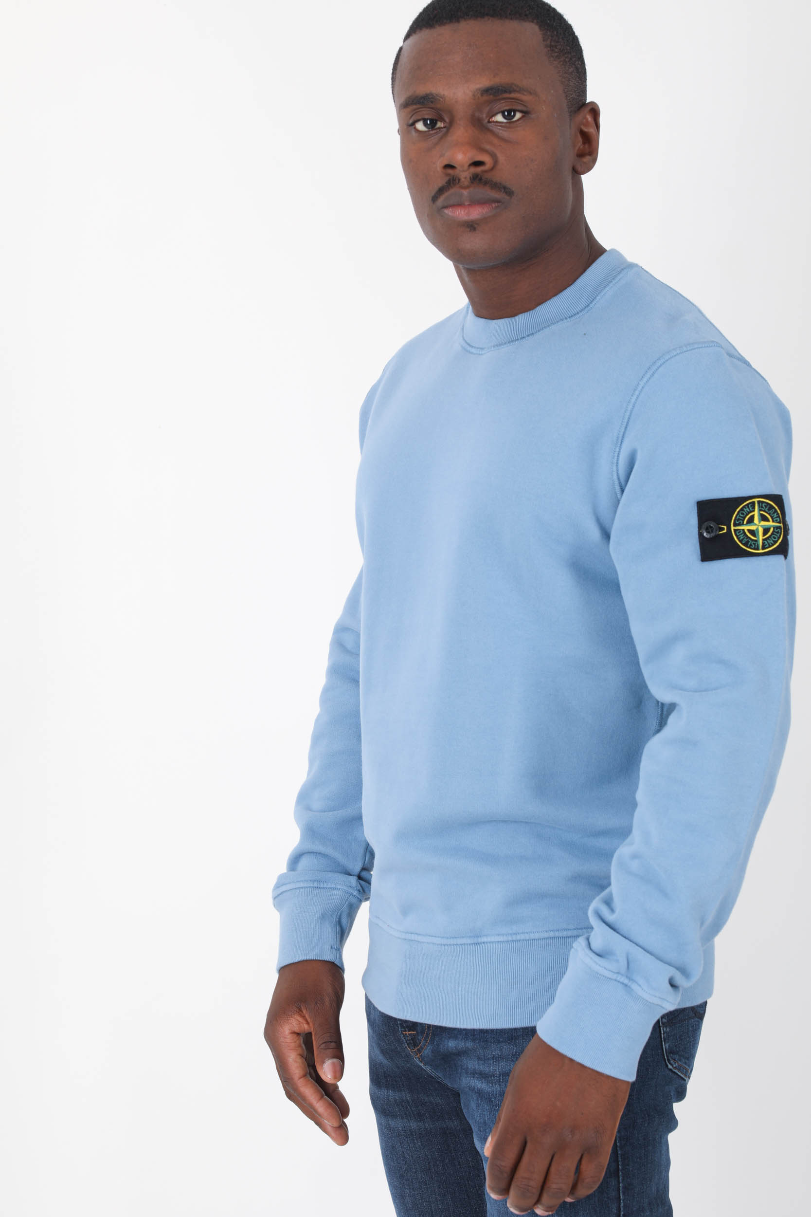 Sweat stone island bleu deals