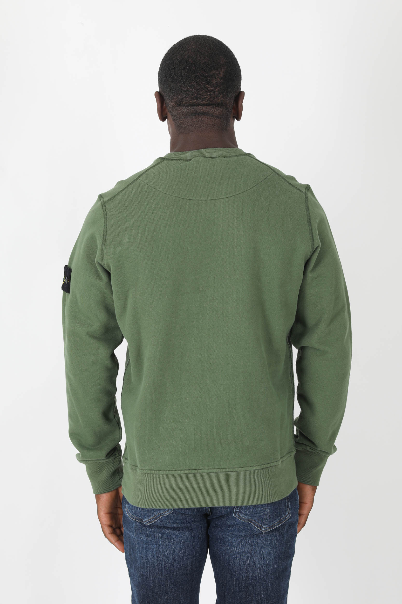 SWEAT STONE ISLAND KAKI 771563020-V0058
