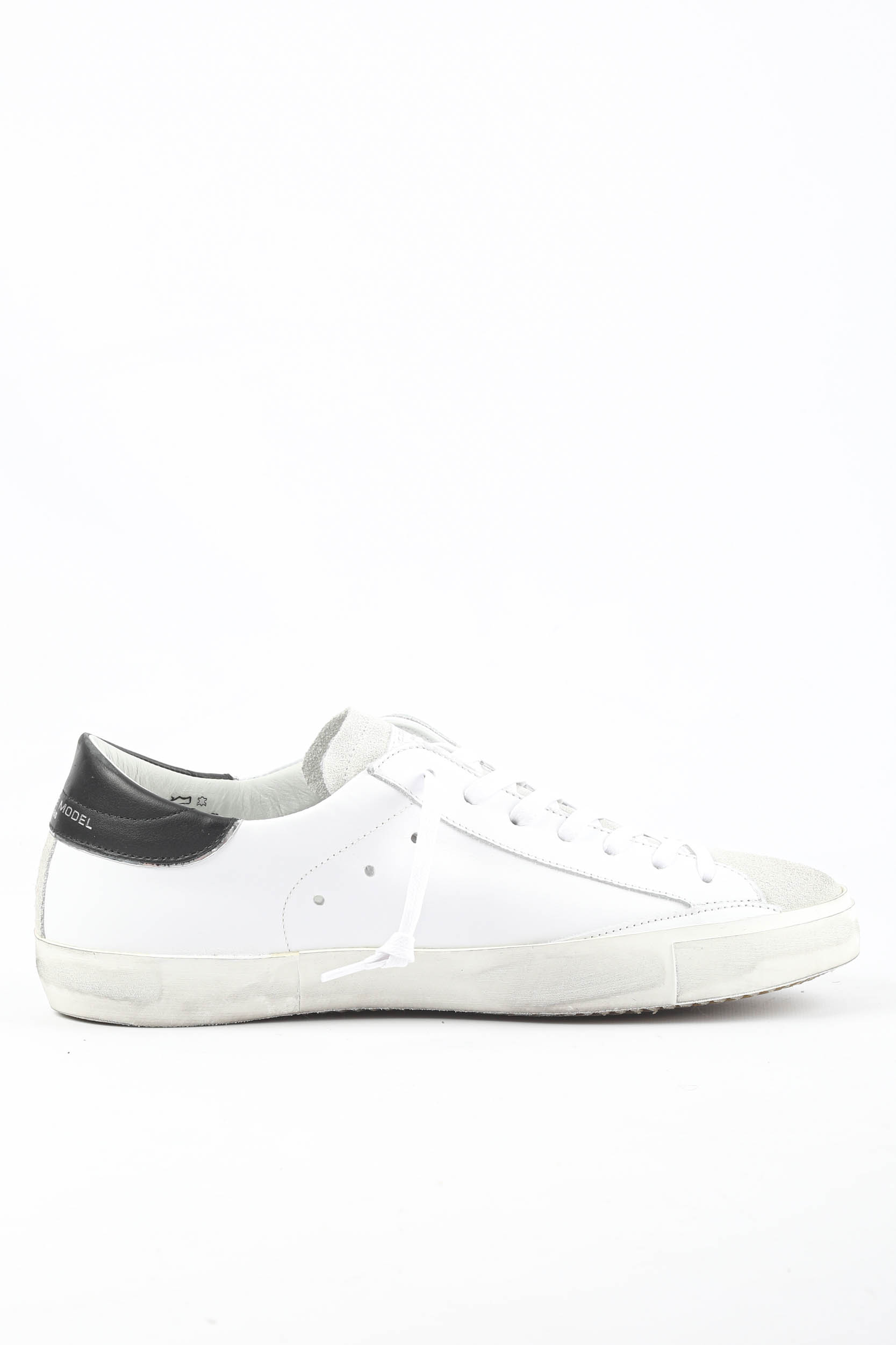 BASKETS PHILIPPE MODEL BLANCHES/NOIR PRLU-1011