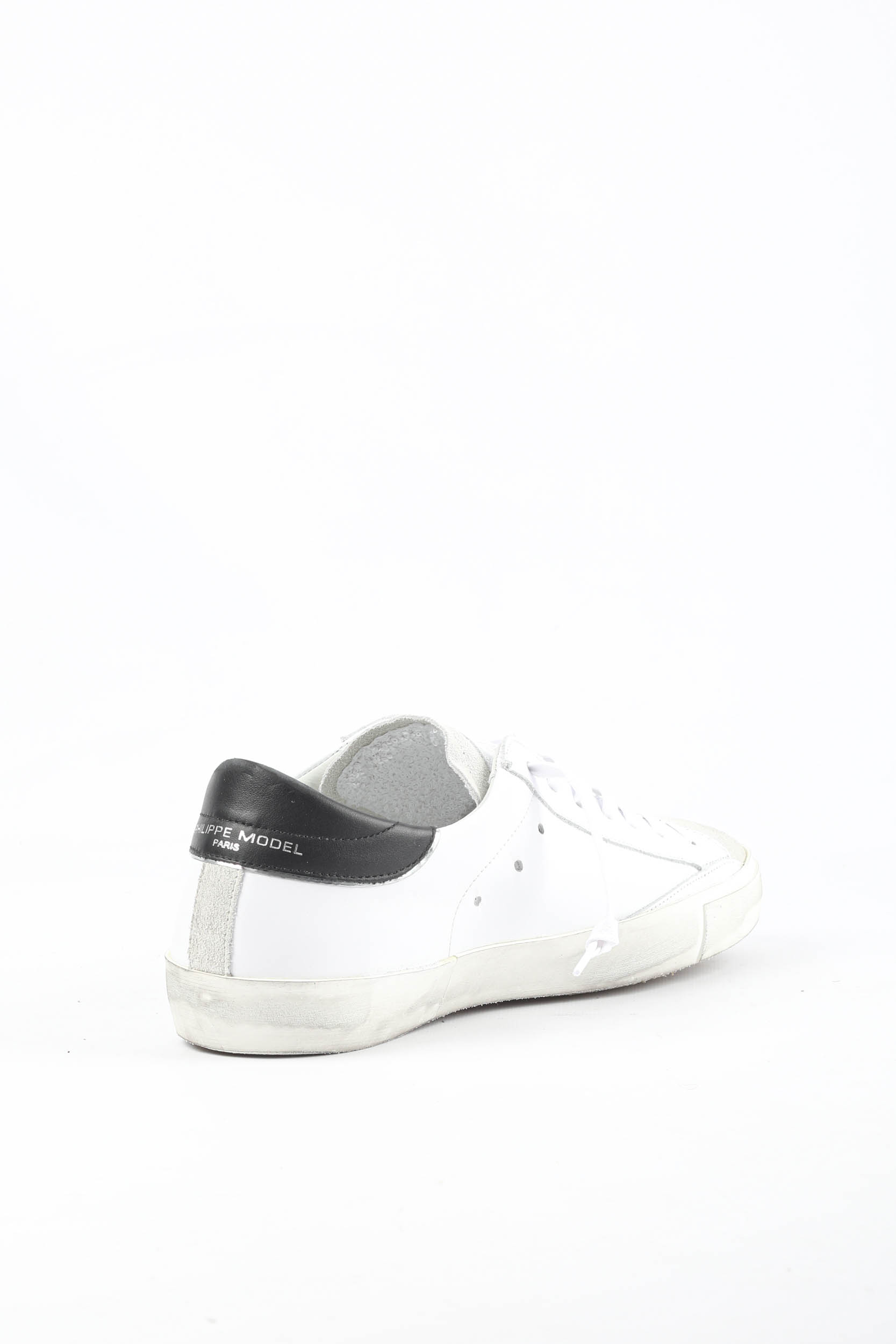 BASKETS PHILIPPE MODEL BLANCHES/NOIR PRLU-1011