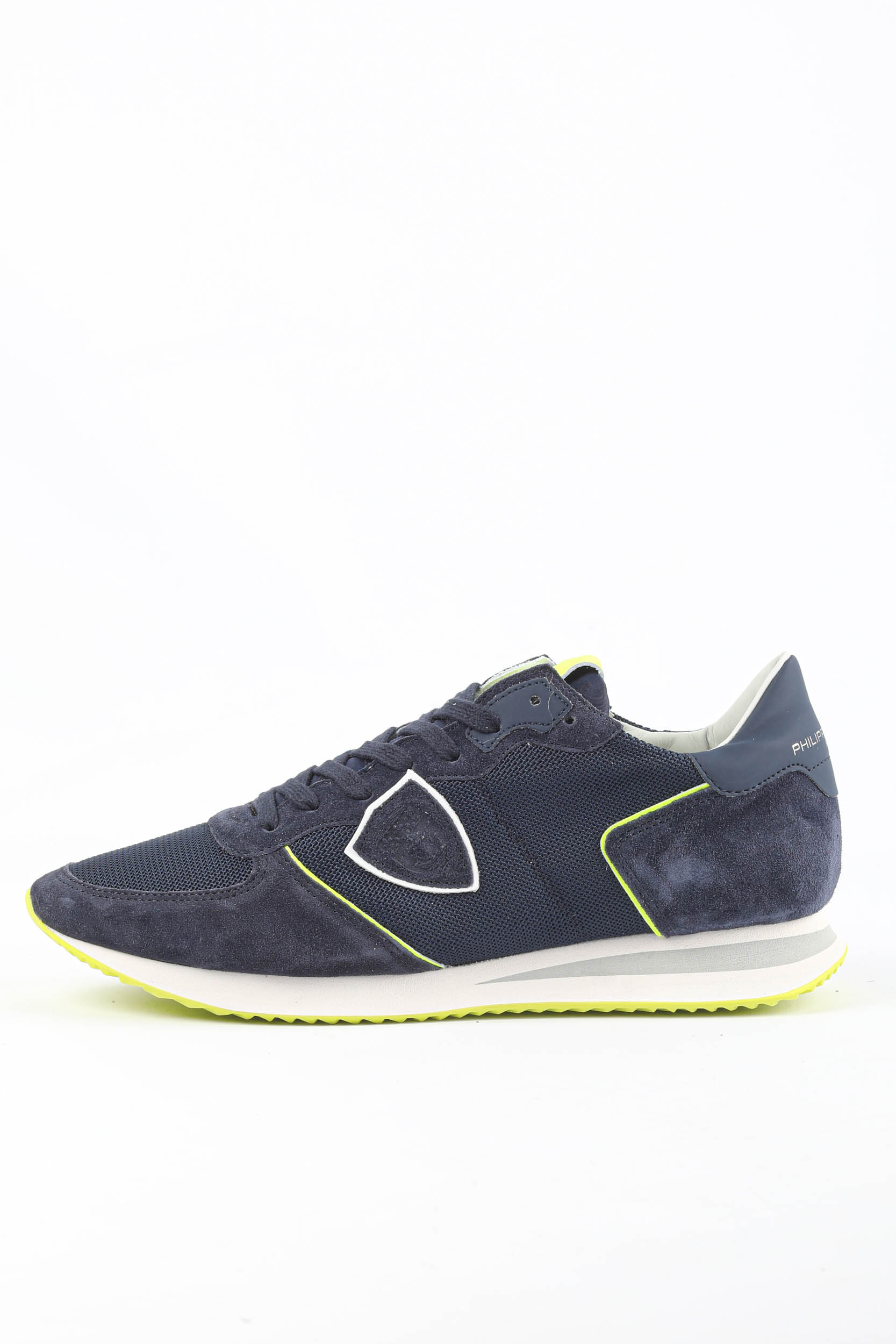 BASKETS PHILIPPE MODEL TROPEZ MARINES/JAUNES TZLU-WN26