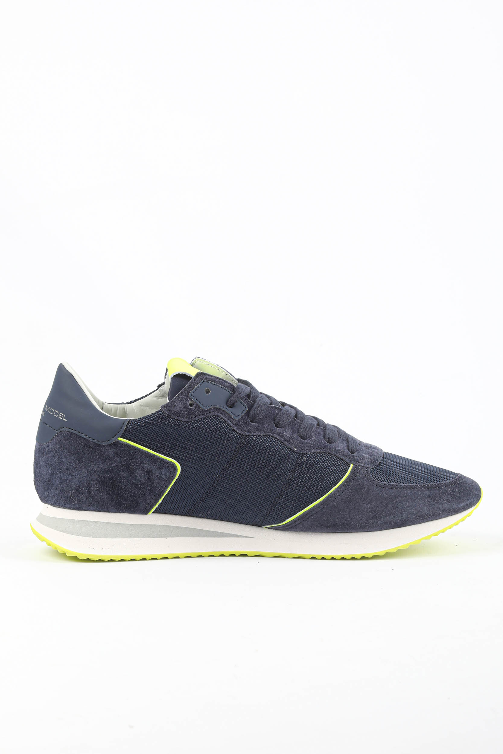 BASKETS PHILIPPE MODEL TROPEZ MARINES/JAUNES TZLU-WN26