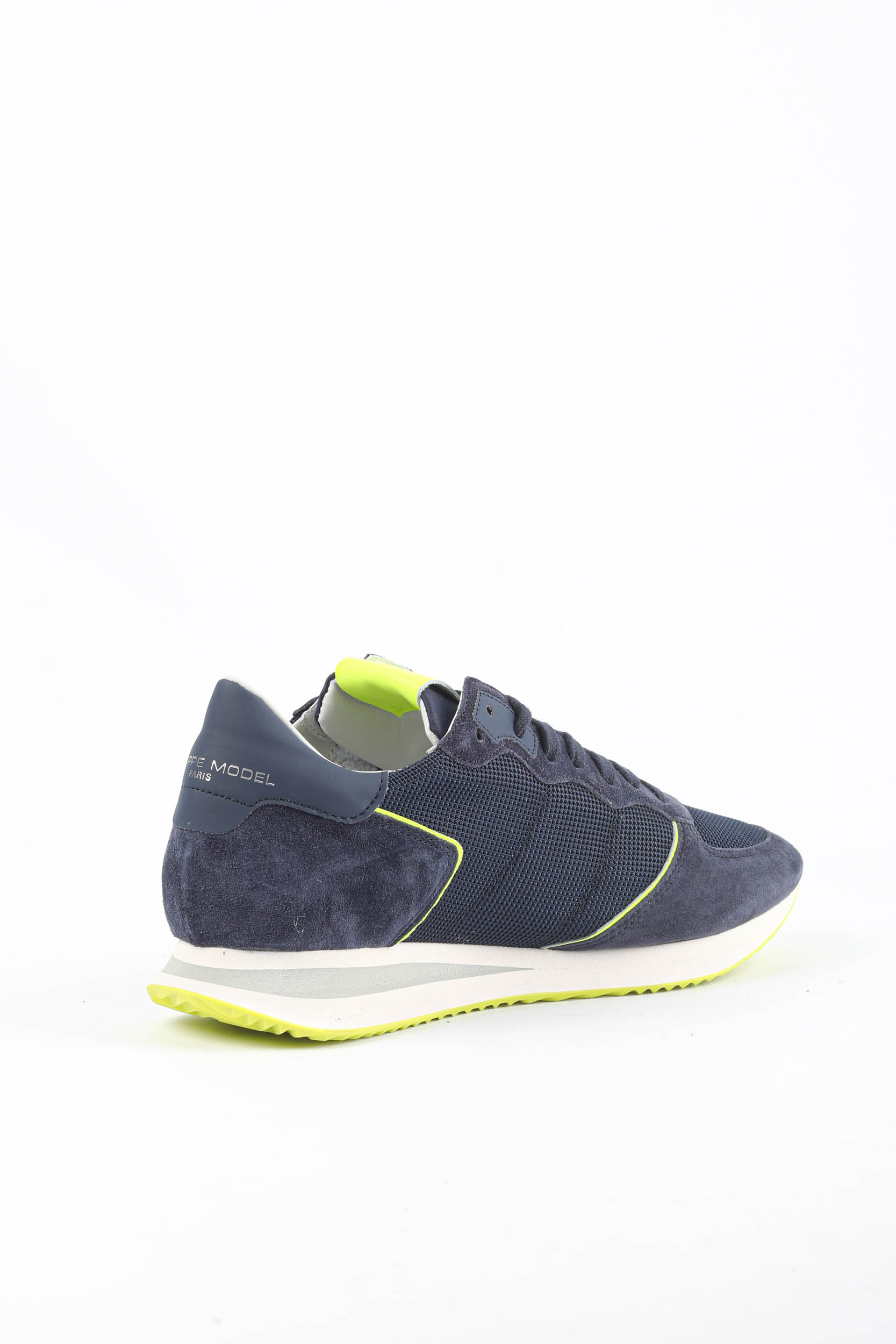 BASKETS PHILIPPE MODEL TROPEZ MARINES/JAUNES TZLU-WN26