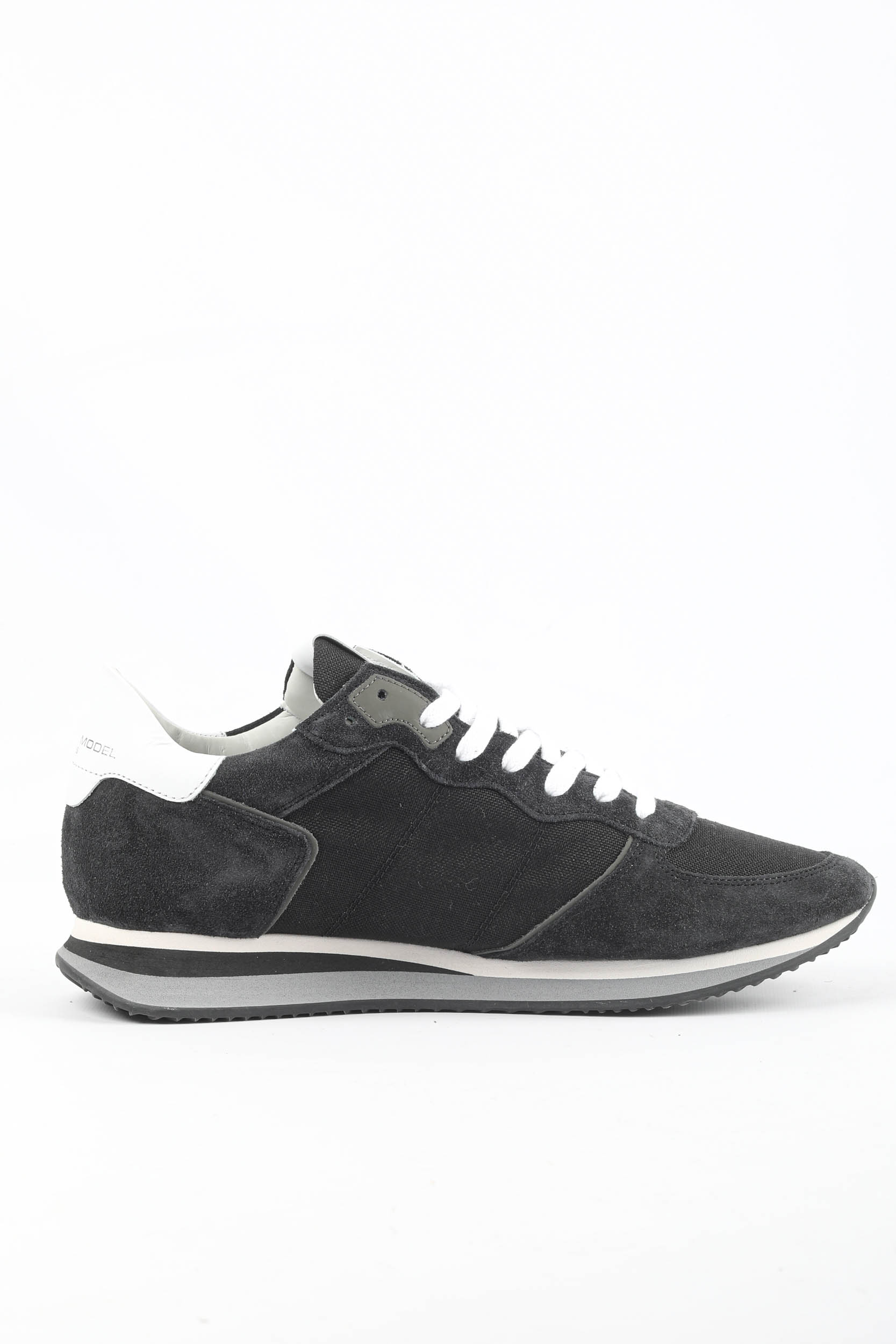 BASKETS PHILIPPE MODEL TROPEZ NOIR/JAUNE TZLU-RT03