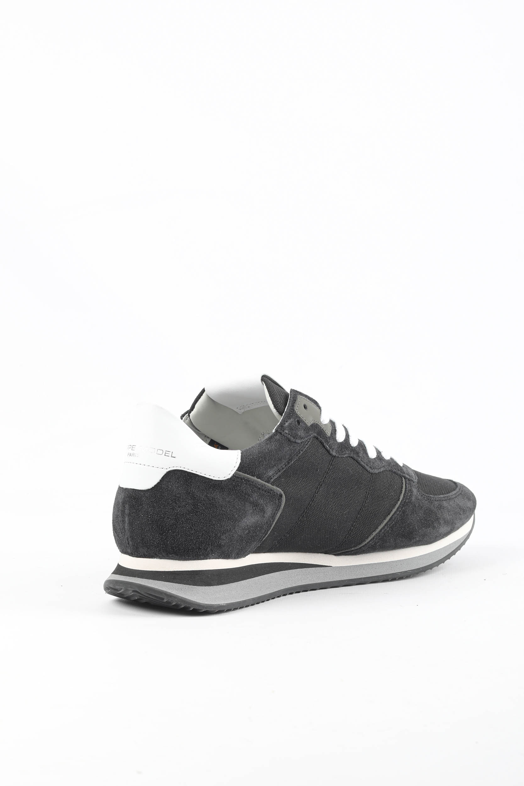 BASKETS PHILIPPE MODEL TROPEZ NOIR/JAUNE TZLU-RT03