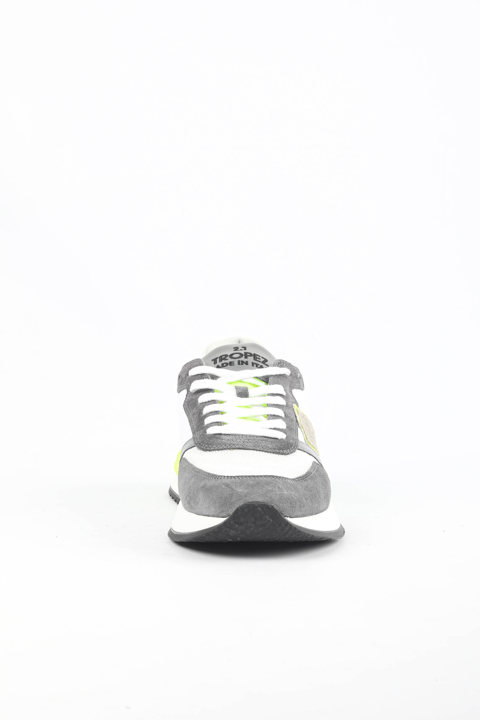 BASKETS PHILIPPE MODEL TROPEZ 2.1 GRISES/JAUNES TYLU-WN05