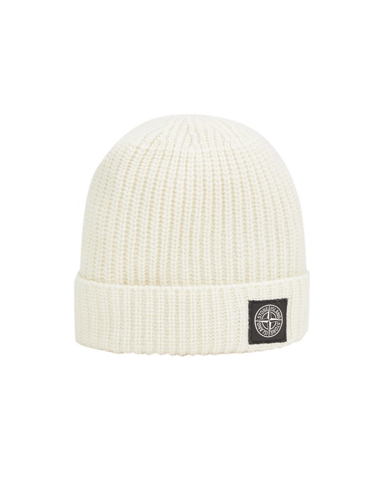 BONNET STONE ISLAND BLANC 7715N10B5-V0099