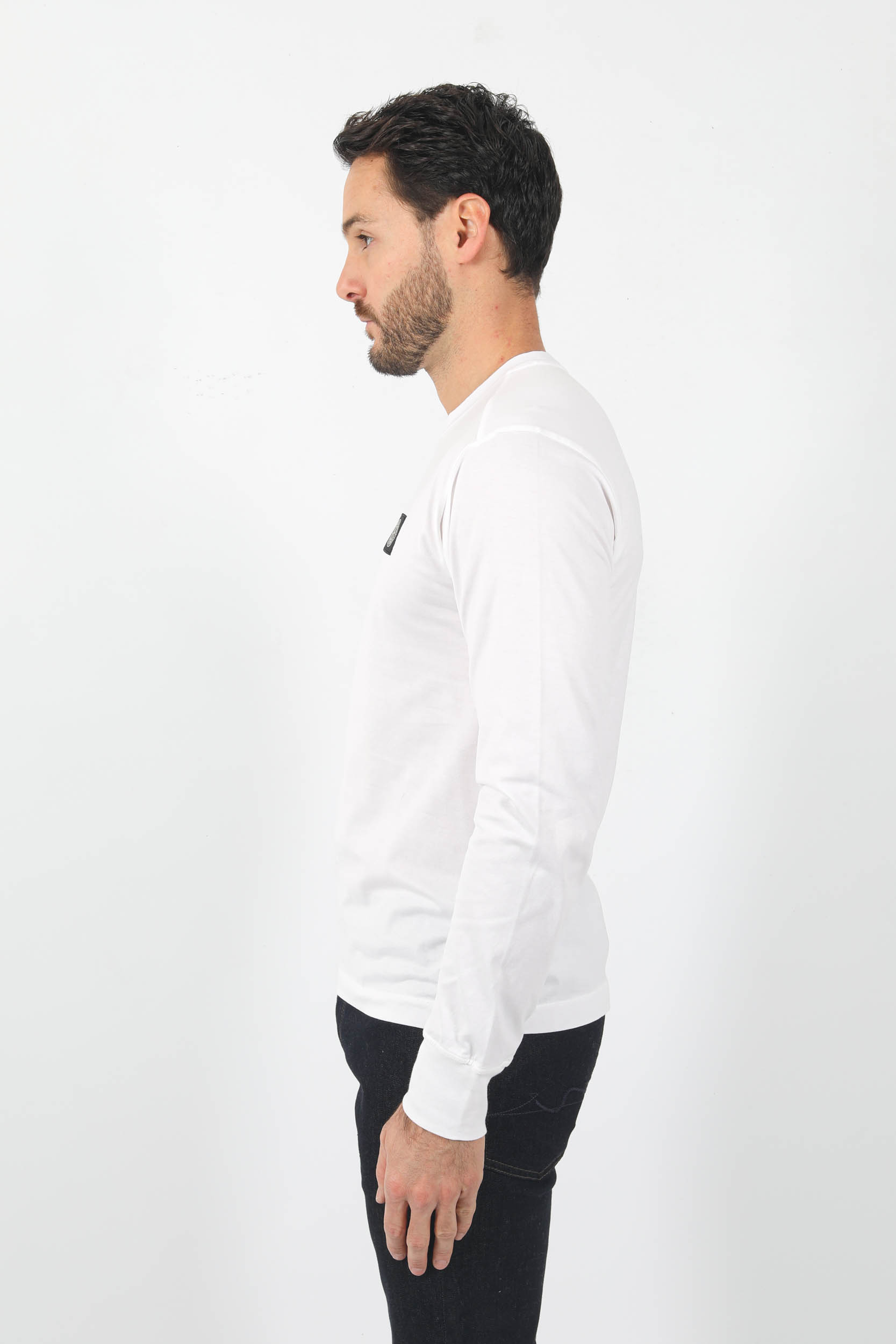 T-SHIRT MANCHES LONGUES STONE ISLAND BLANC 771522713-V0001