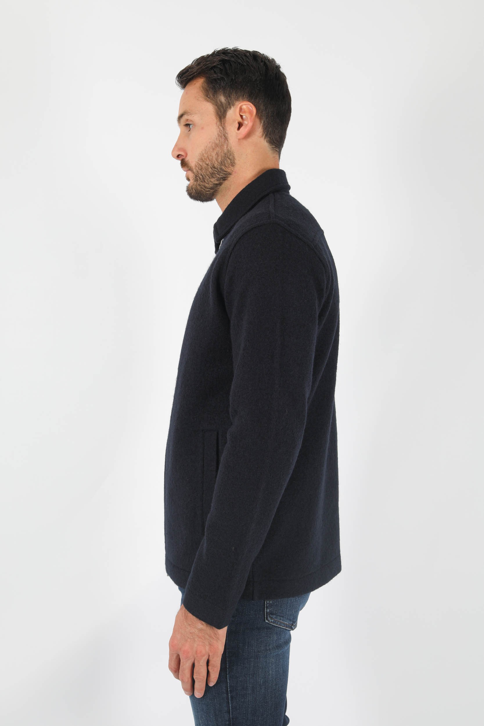 GILET EN LAINE NNO7 MARINE IVAN-NAVY