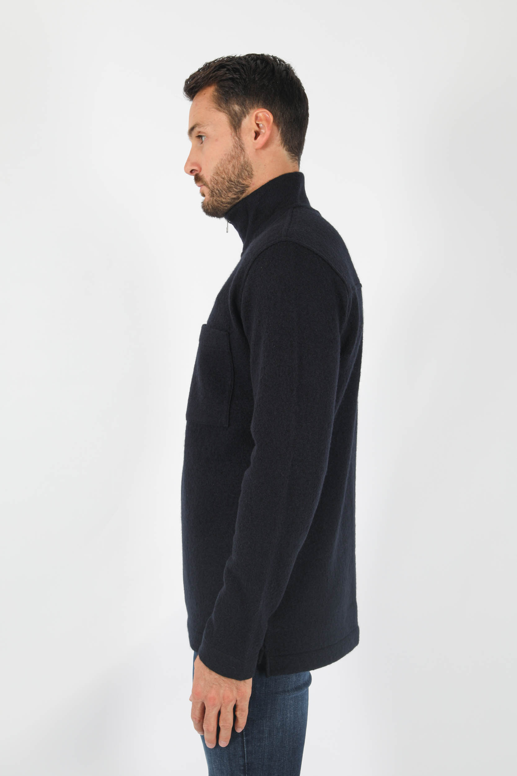 PULL DEMI ZIPPE NNO7 MARINE ANDERS-NAVY