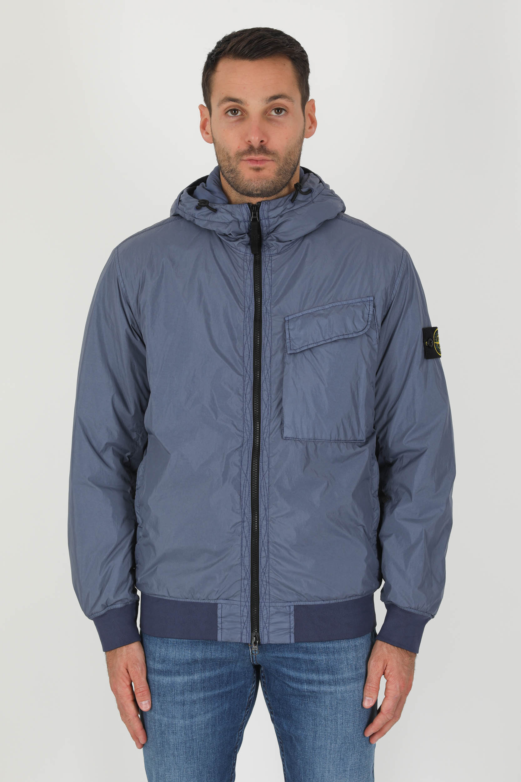 BLOUSON STONE ISLAND NYLON METAL BLEU 771540723-V0024