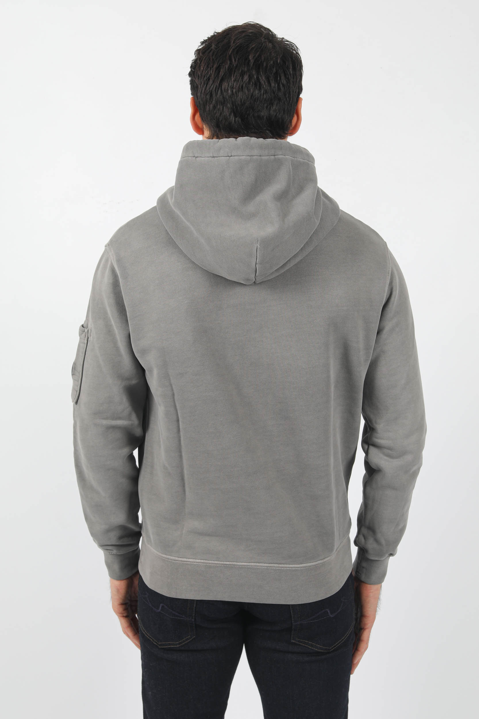 SWEAT A CAPUCHE GRIS DELAVE C.P COMPANY S009A-939