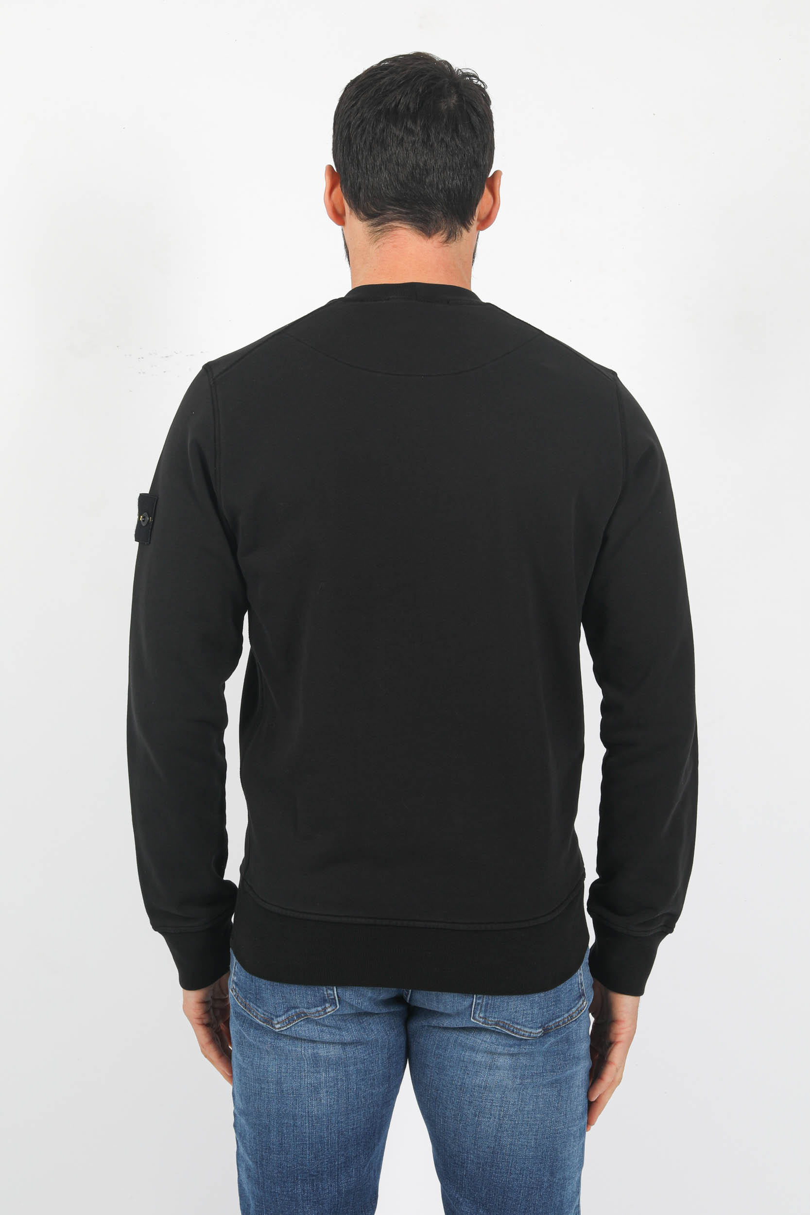 SWEAT STONE ISLAND NOIR 781563051-A0029