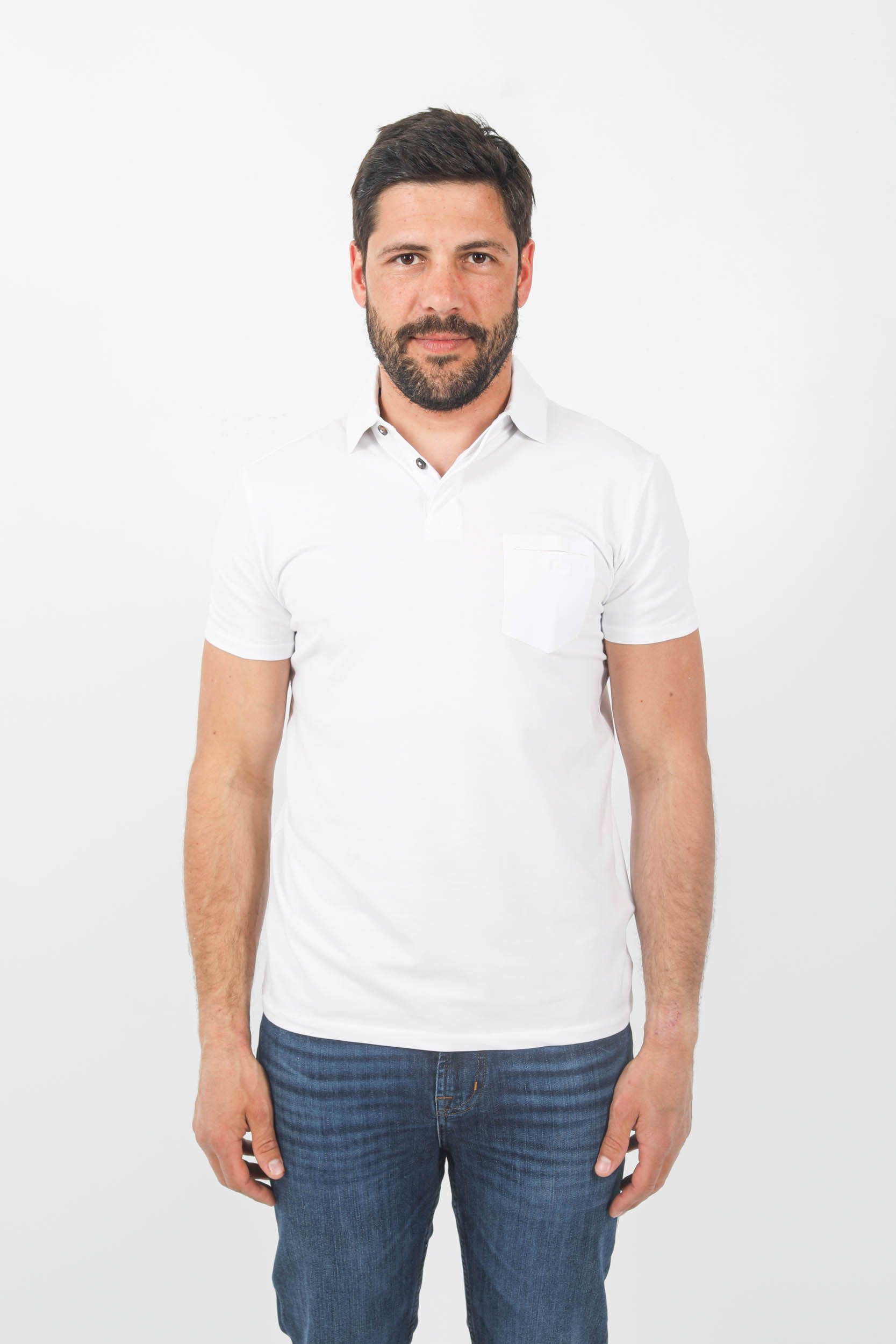 POLO RRD BLANC SES137-09