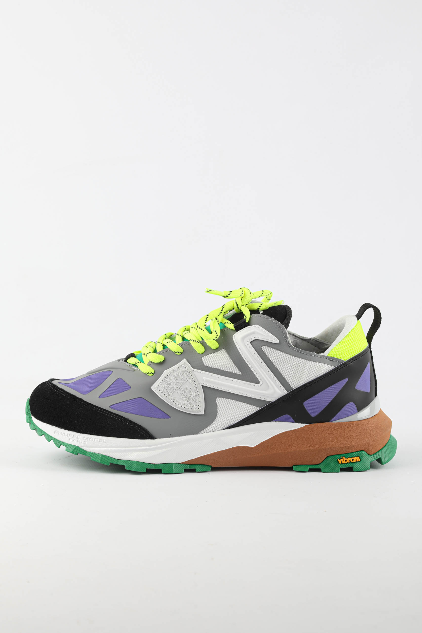 BASKETS PHILIPPE MODEL ROCX GRIS/BLANC/VIOLET RXLU-TP14