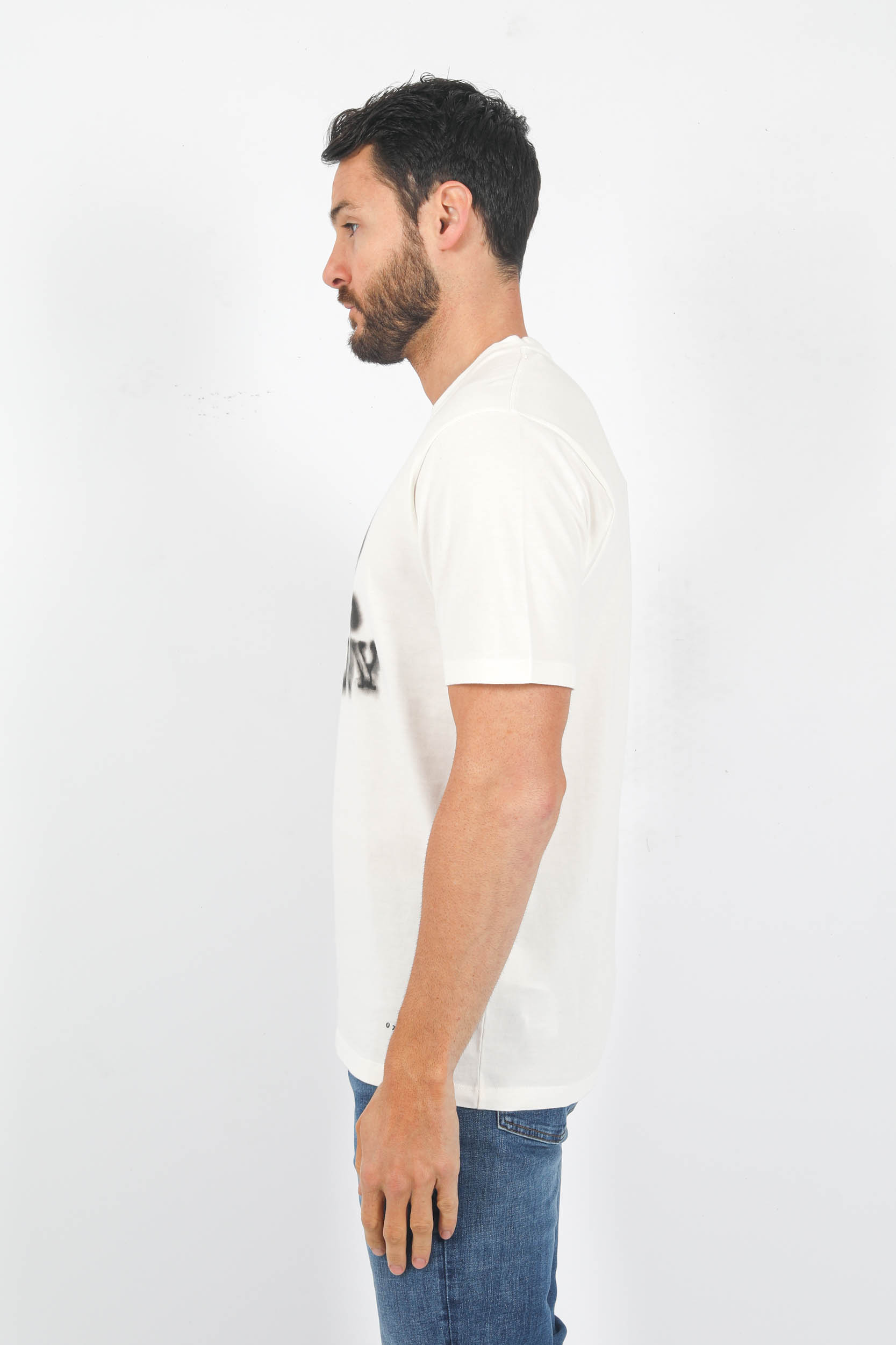 T-SHIRT C.P COMPANY BLANC GROS LOGO S348A-103