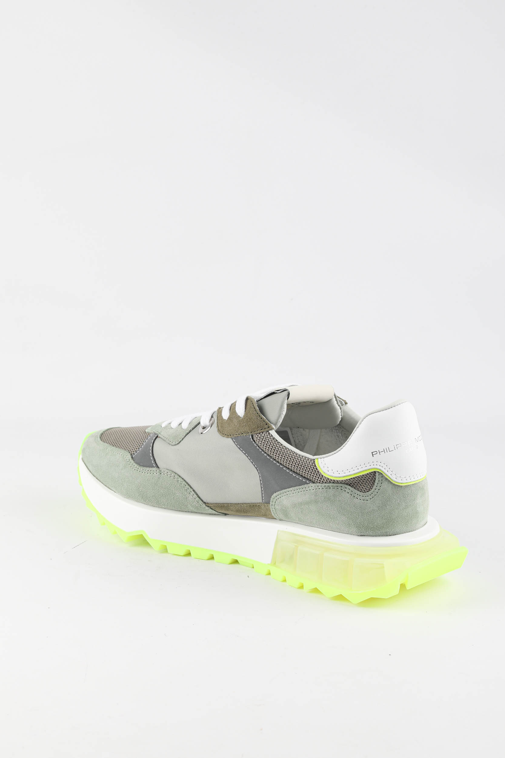 BASKETS PHILIPPE MODEL LA RUE KAKI JAUNE LRLU-WN23