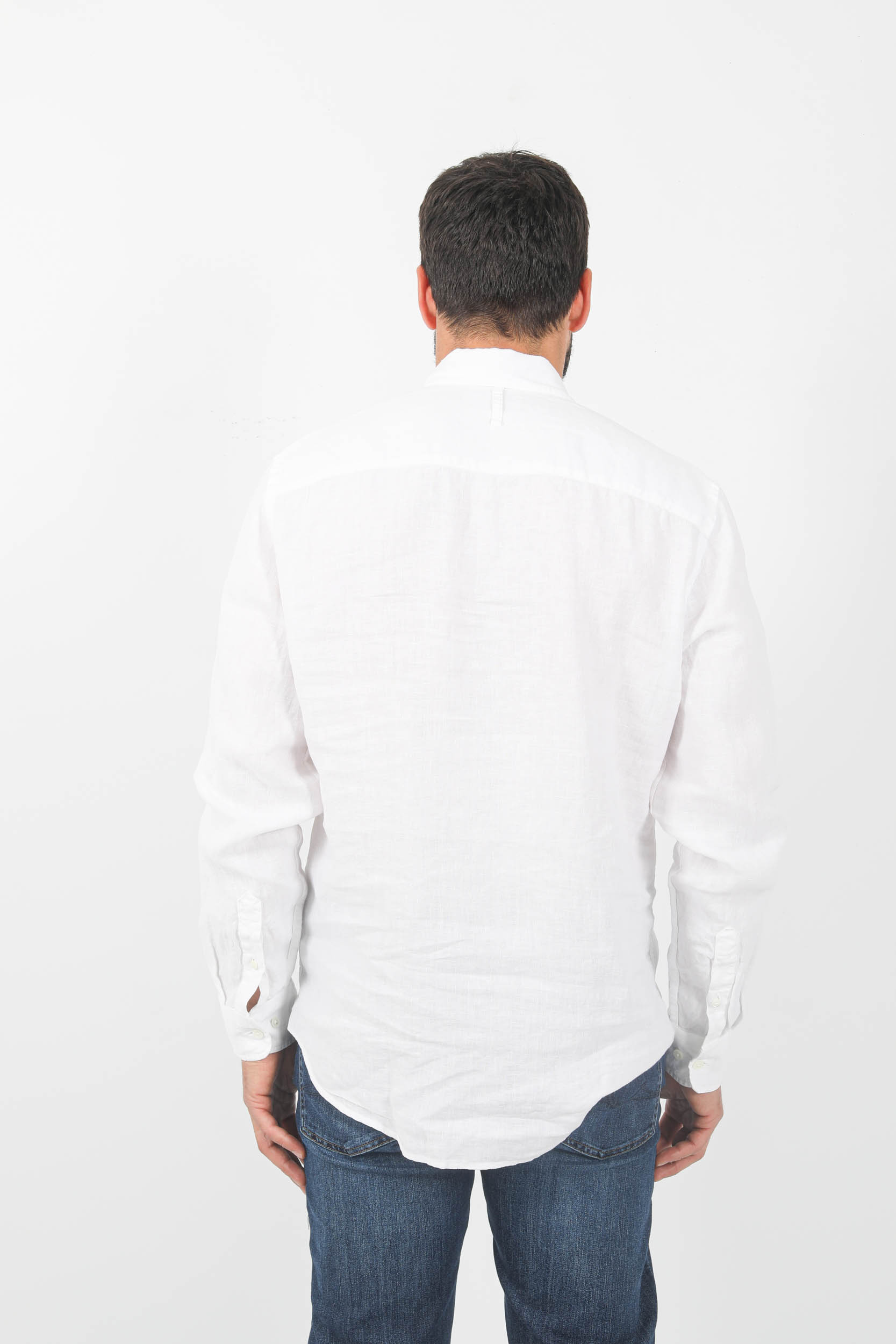 CHEMISE EN LIN NNO7 BLANCHE ARNE-001