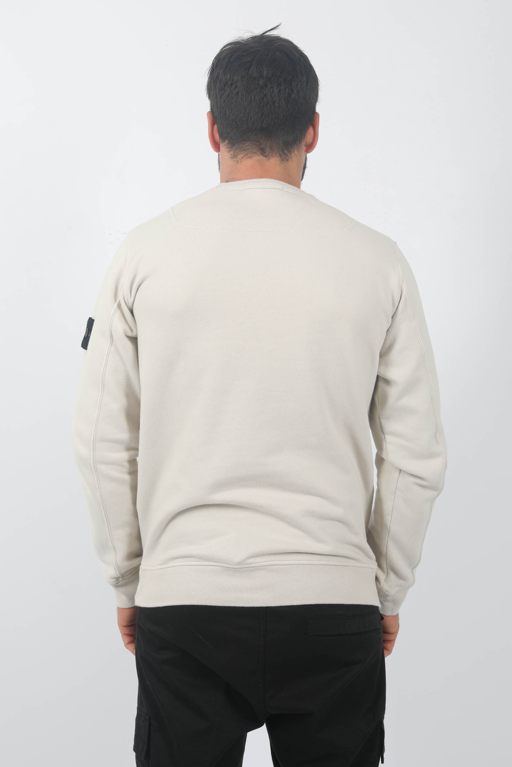 SWEAT COL ROND STONE ISLAND BEIGE 791562420-V0097