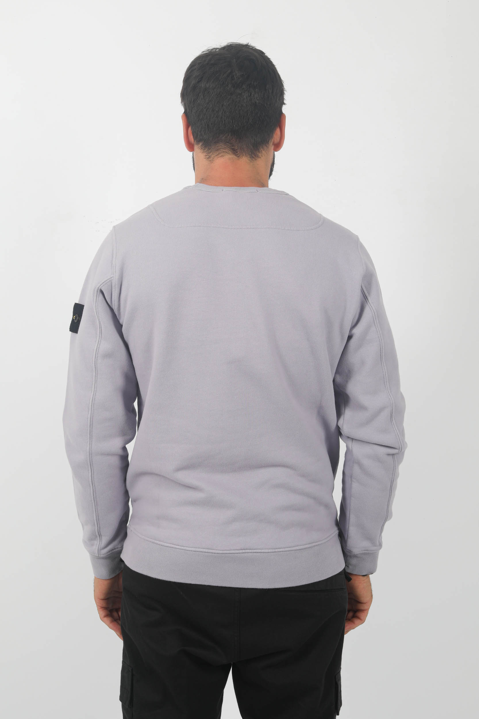 SWEAT COL ROND STONE ISLAND LAVANDE 791562420-V0047