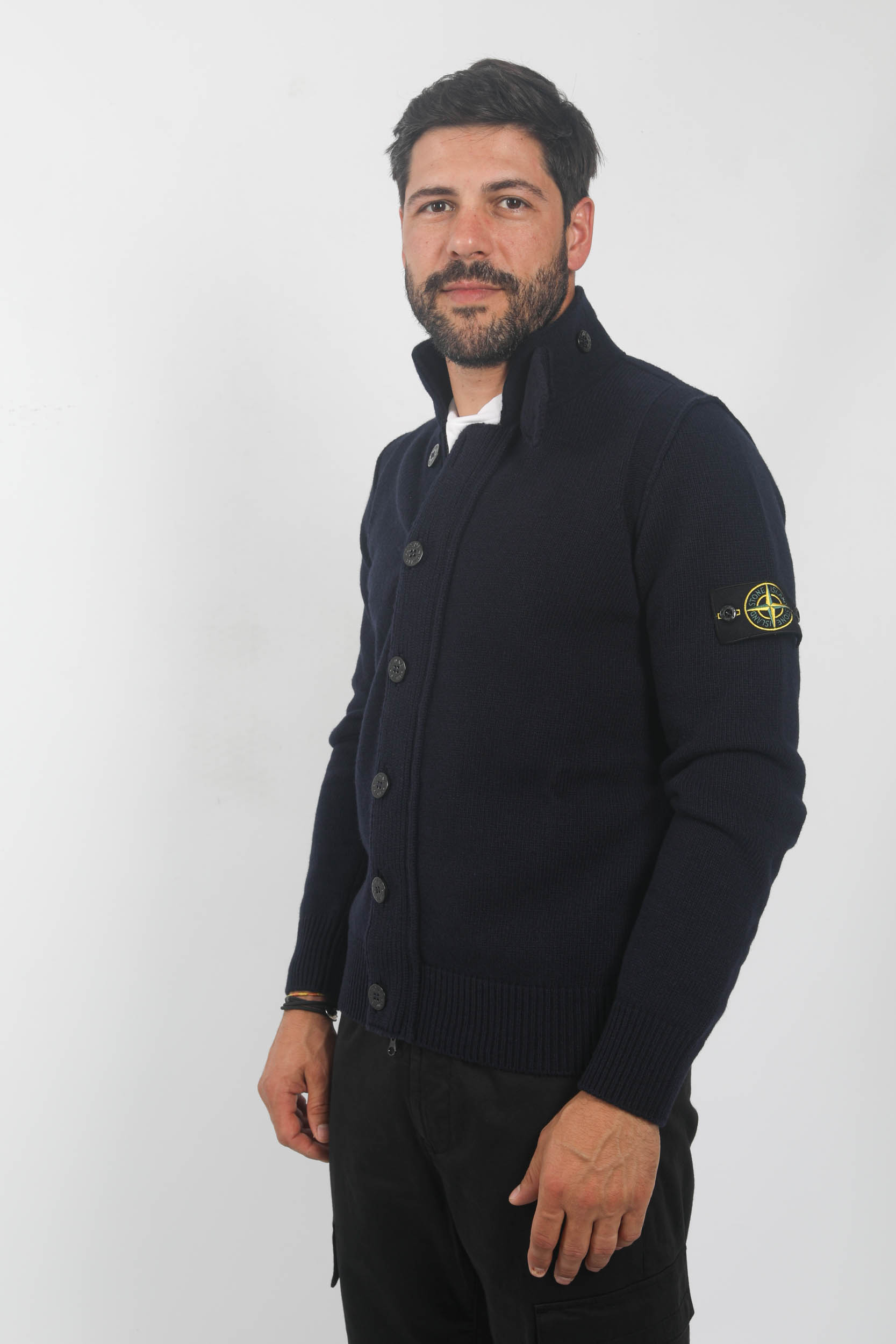 GILET EN LAINE STONE ISLAND MARINE 7915547A3-A0020