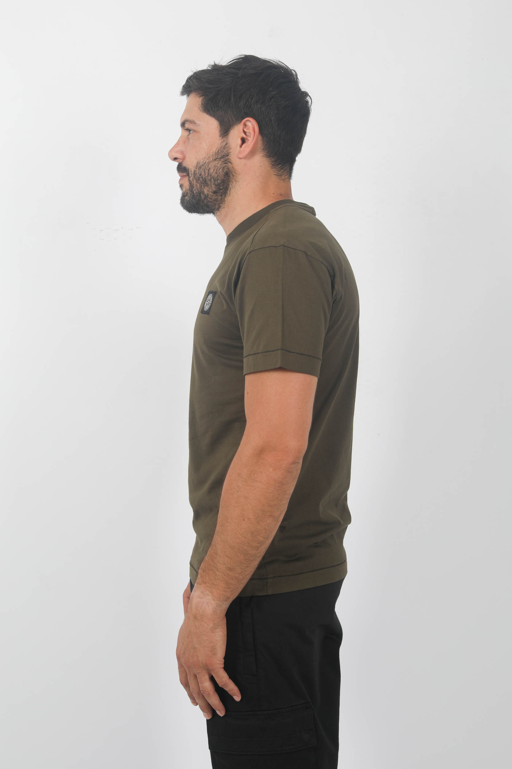 T-SHIRT STONE ISLAND KAKI 791524113-V0058