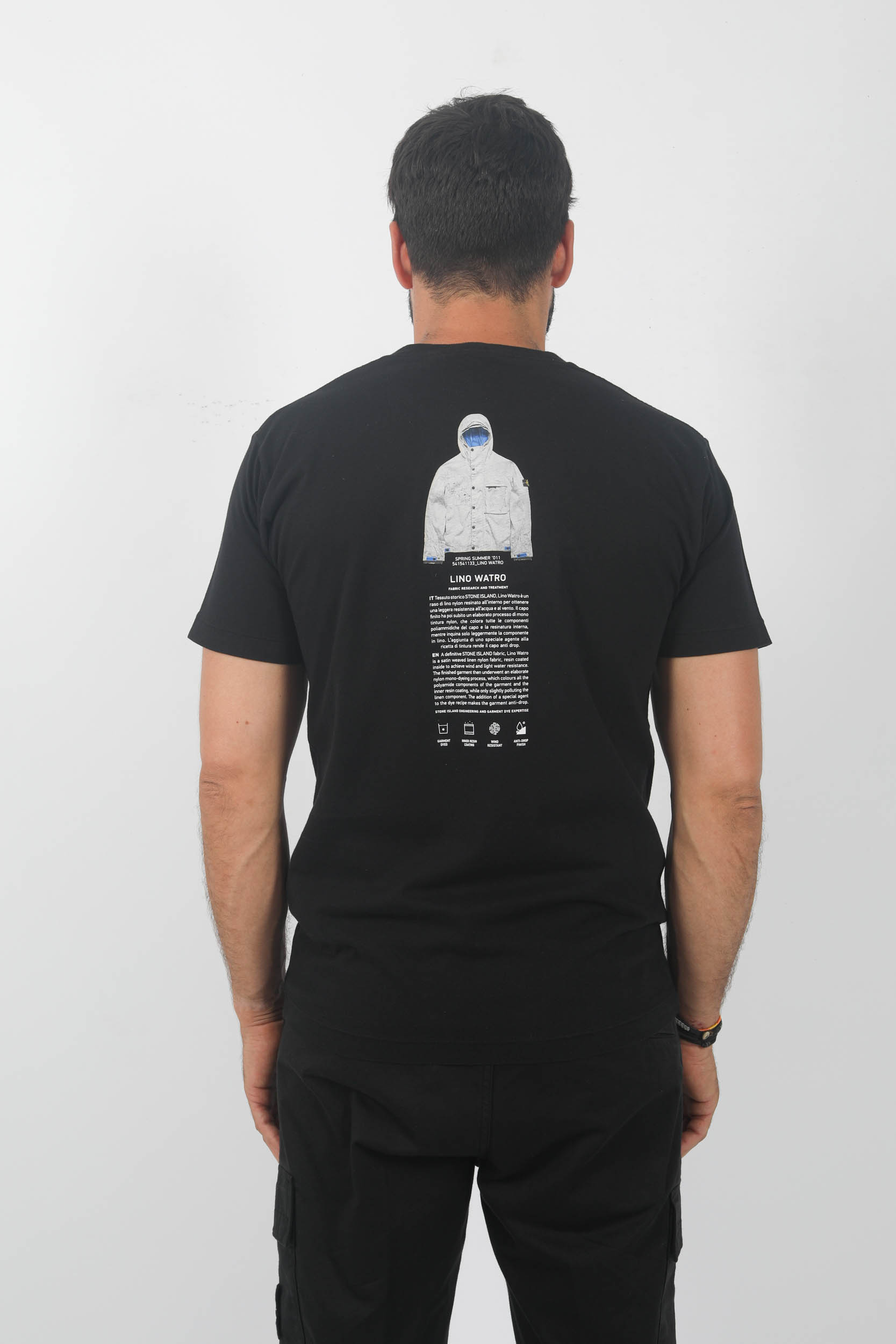 T-SHIRT STONE ISLAND ARCHIVIO NOIR 79152NS91-V0029