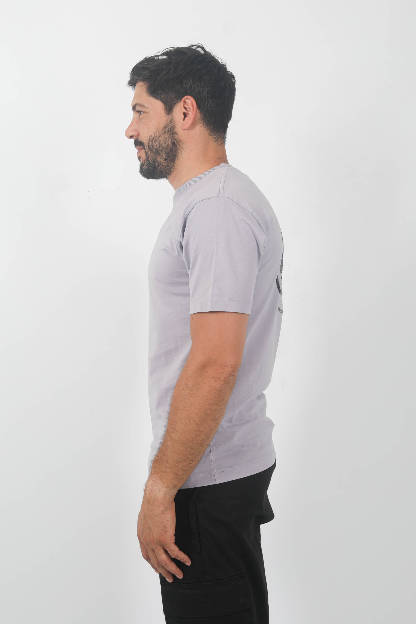T-SHIRT STONE ISLAND LAVANDE LOGO DOS 79152NS82-V0047